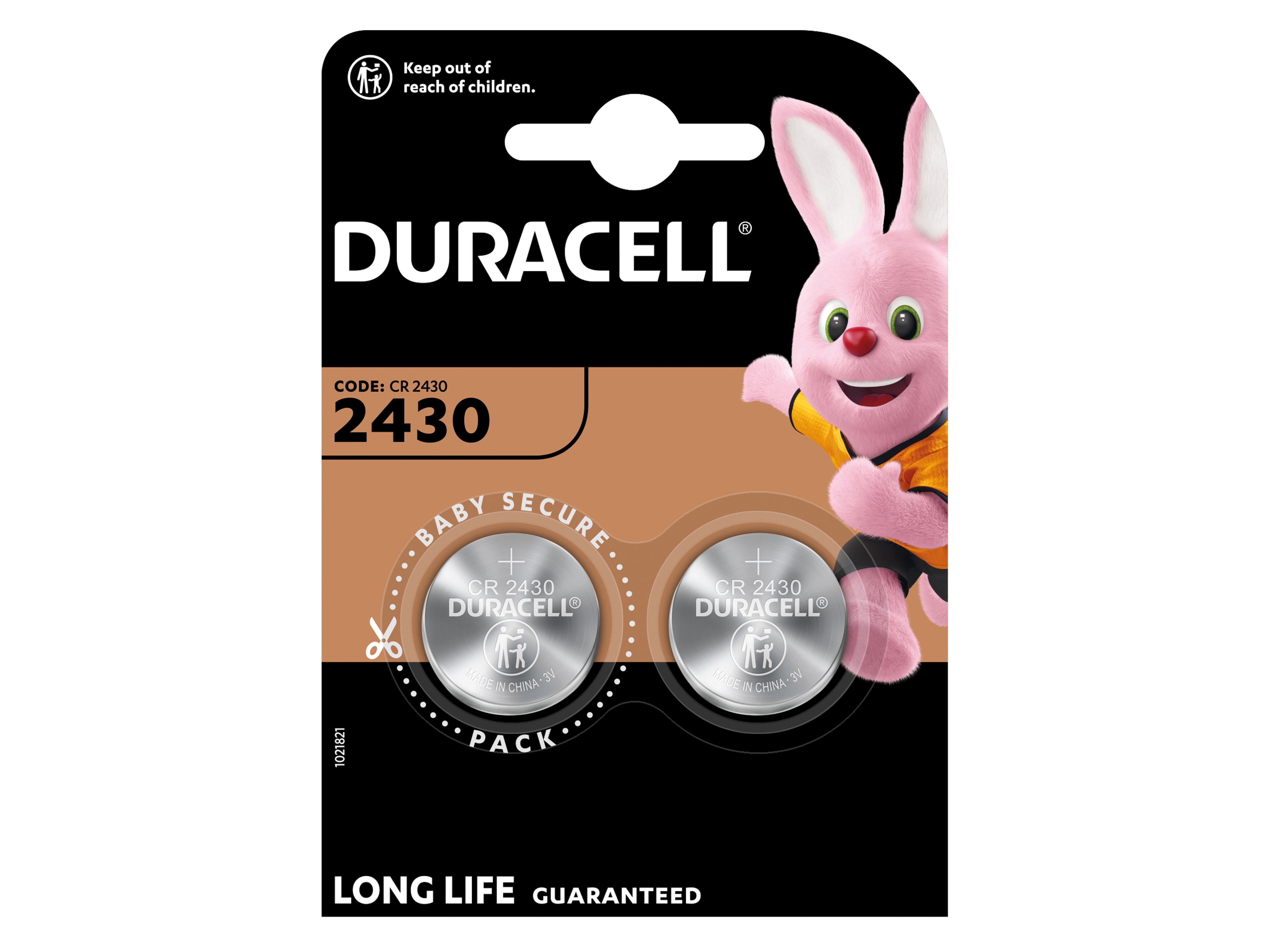 DURACELL Lithium-Knopfzelle, CR2430, 3V, Electronics, 2 Stück