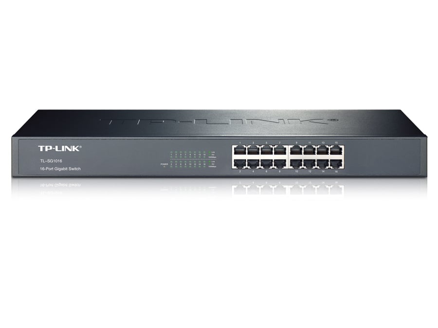 TP-LINK Gigabit Netzwerk-Switch TL-SG1016, 16-Port