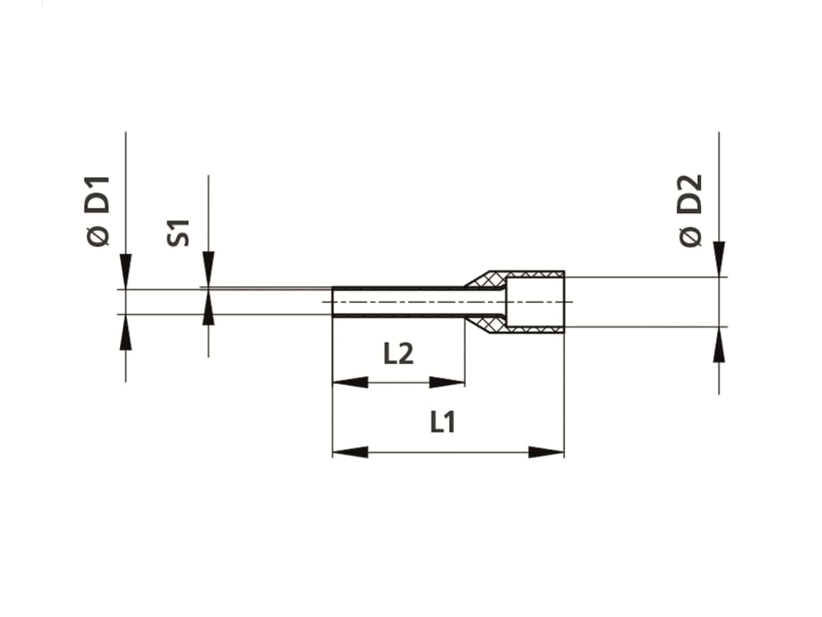 VOGT Aderendhülsen, 490718, isoliert,gelb, Crimp, AWG 10, 6,0 mm², 100 Stück