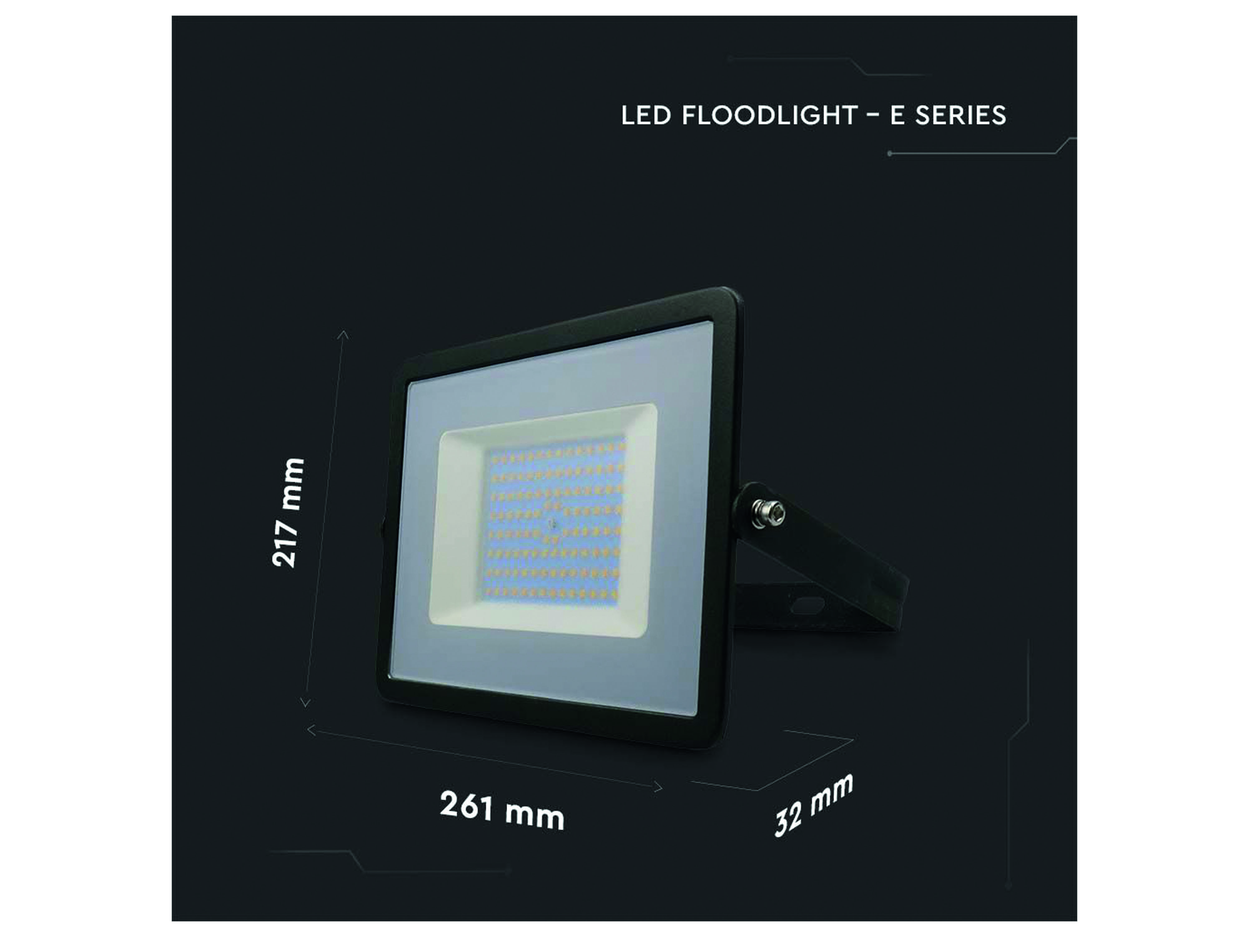 V-TAC LED-Fluter VT-40101, 100W, 8700lm, 4000K, IP65