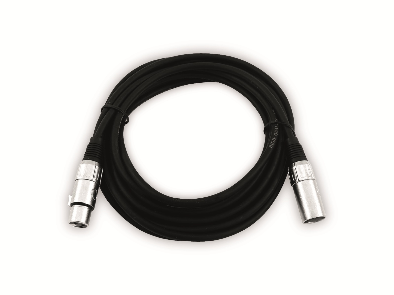 OMNITRONIC XLR-Kabel 3-polig, 7,5 m, schwarz