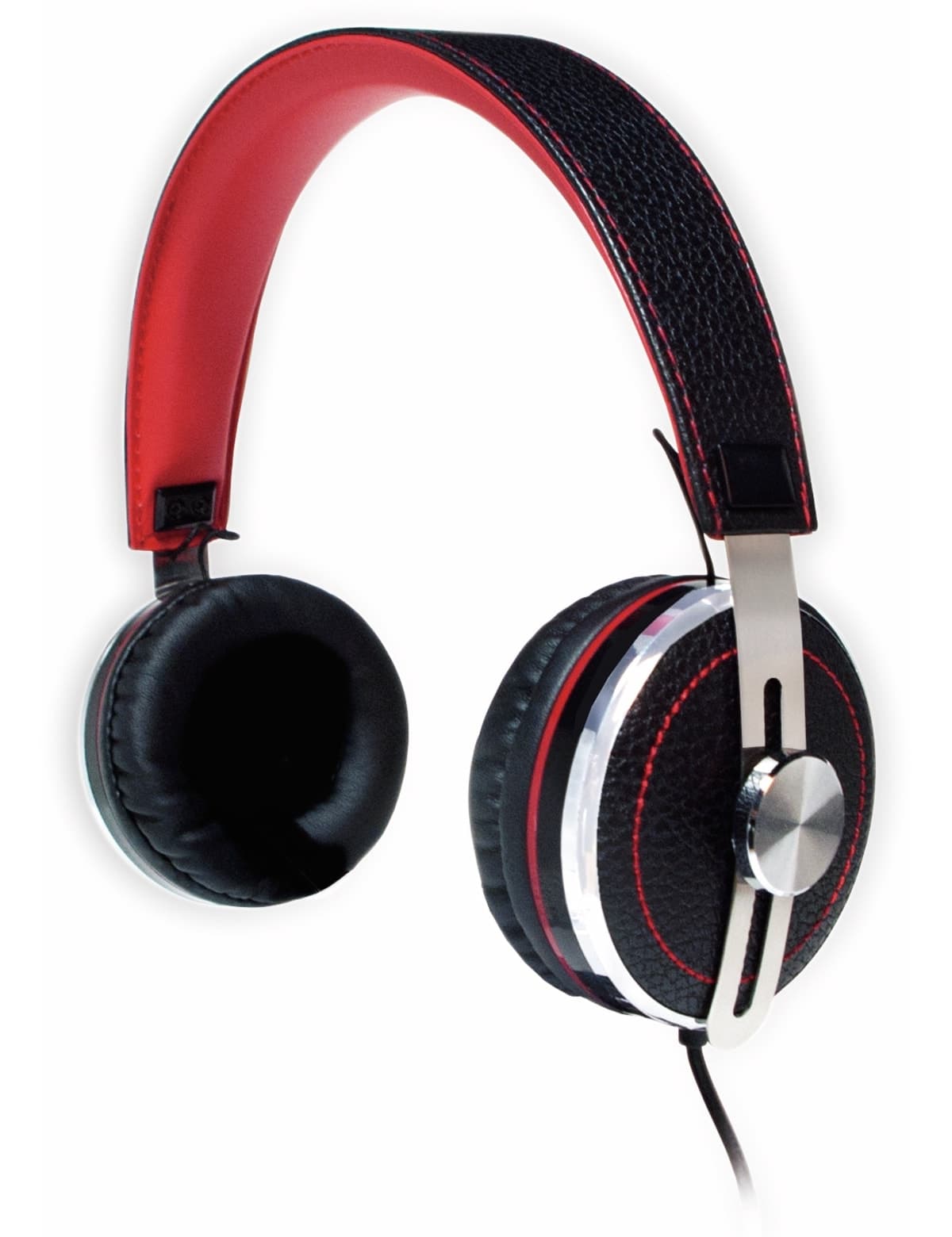 TYPHOON Over-Ear Kopfhörer RockStar TM028, schwarz/rot