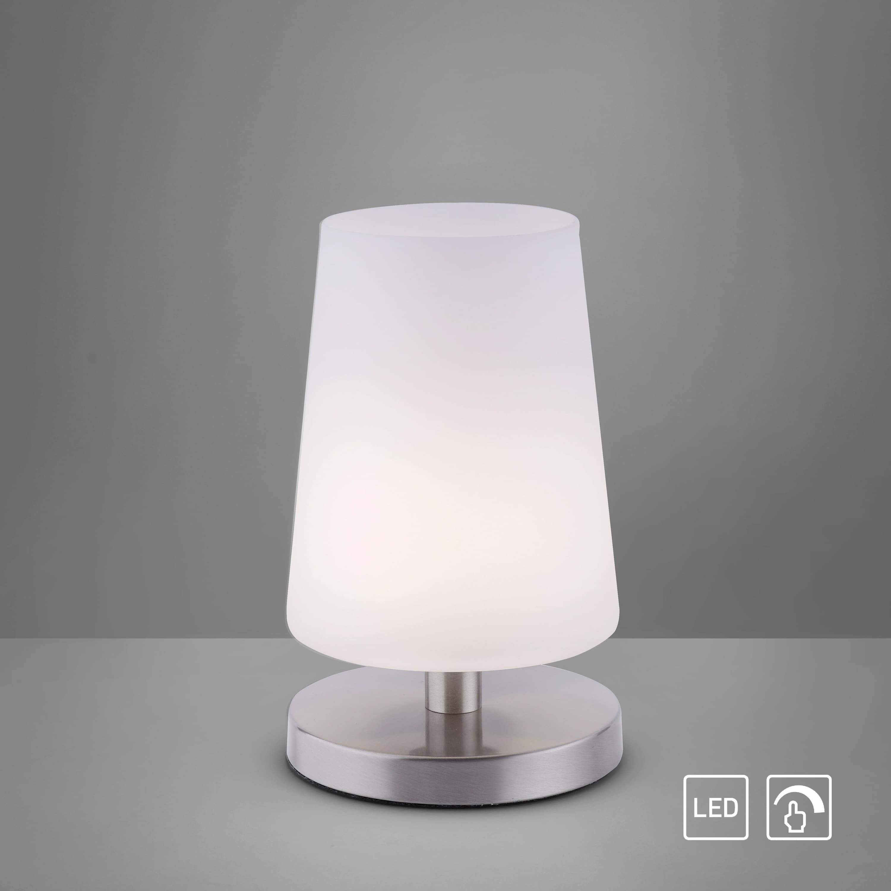 PAUL NEUHAUS LED-Tischleuchte 4146-55 stahl, G9, 3 W, 235 lm, 3000 K