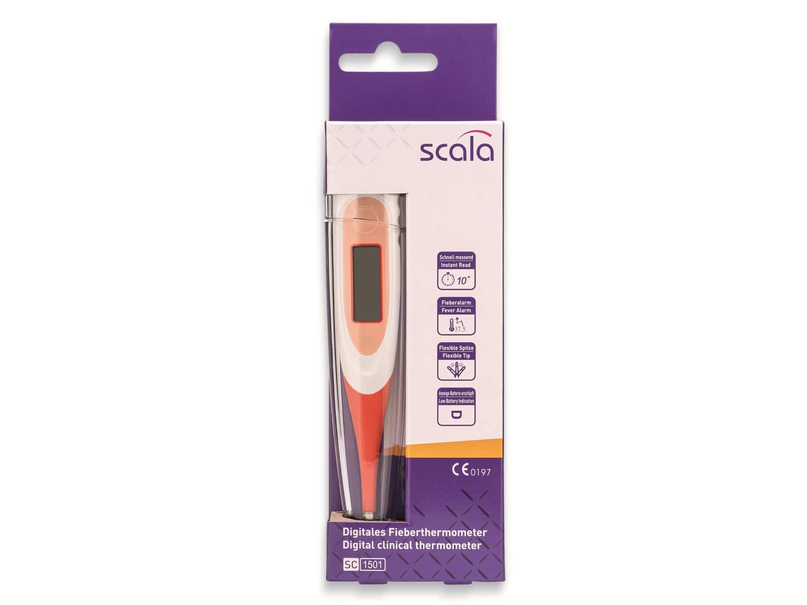 SCALA Fieberthermometer SC 1501, rot