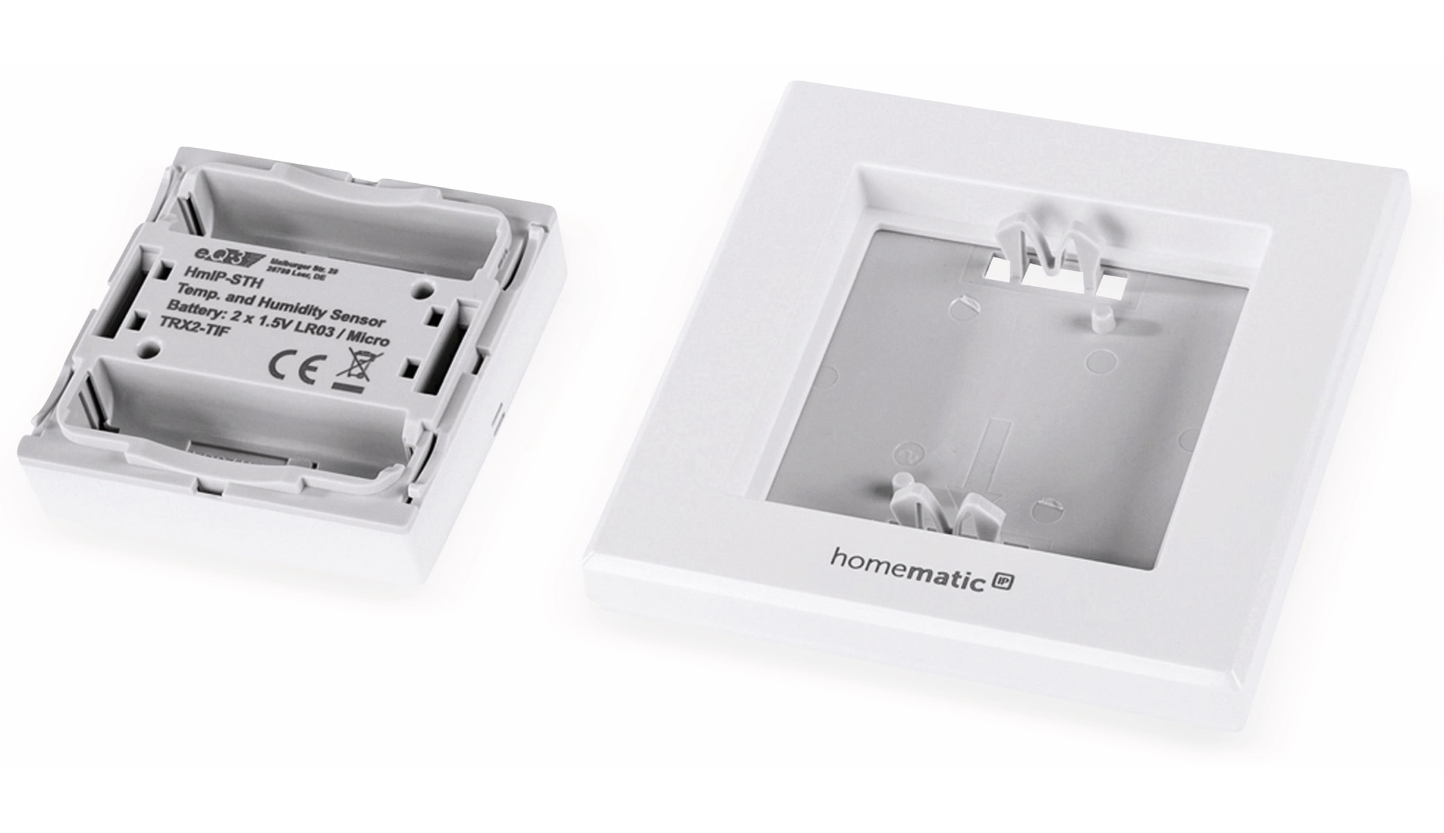 HOMEMATIC IP Smart Home 150181A0, Temp. und Luftfeucht. Sensor, 2 Stück