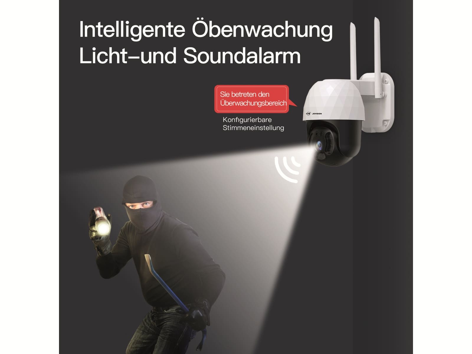 Jovision Überwachungskamera CloudSee IP-SPS03, 3 MP, Wlan