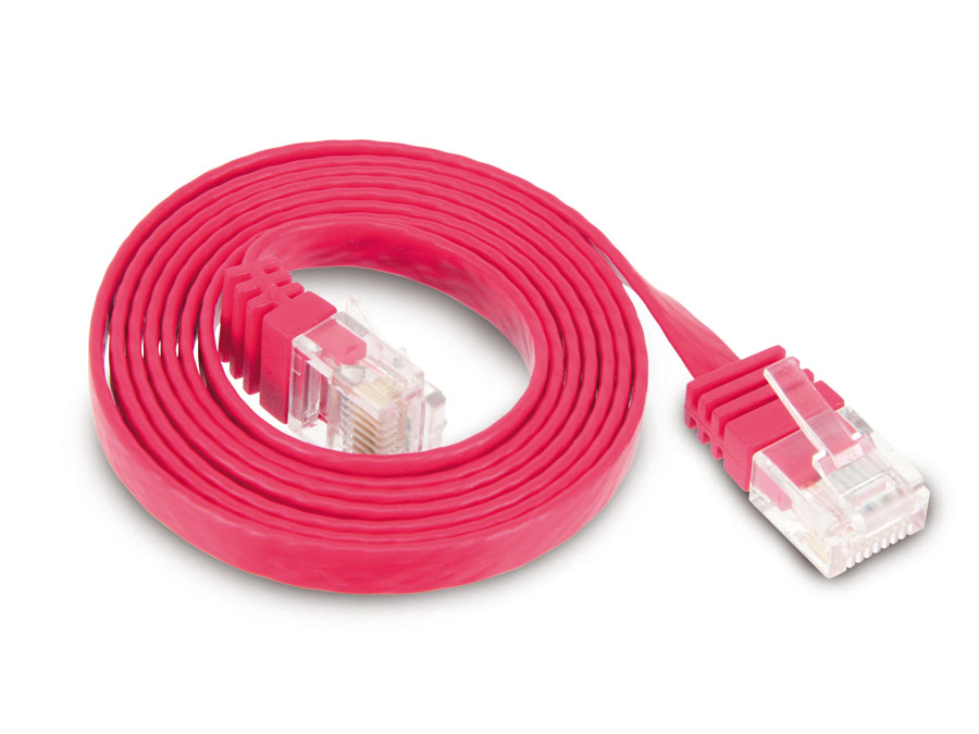 S-IMPULS CAT.6 Patchkabel, slim, 1 m, rot