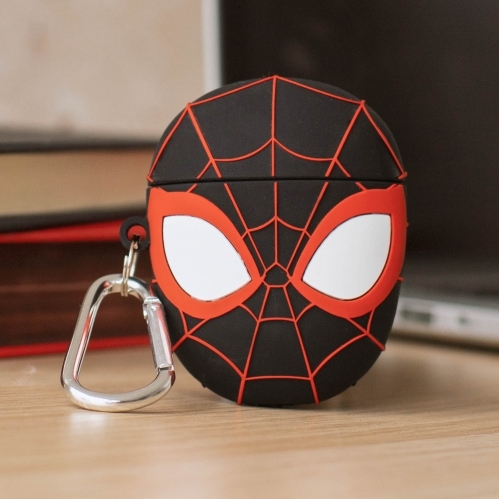 THUMBSUP! 3D AirPods Case Spiderman, Schwarz