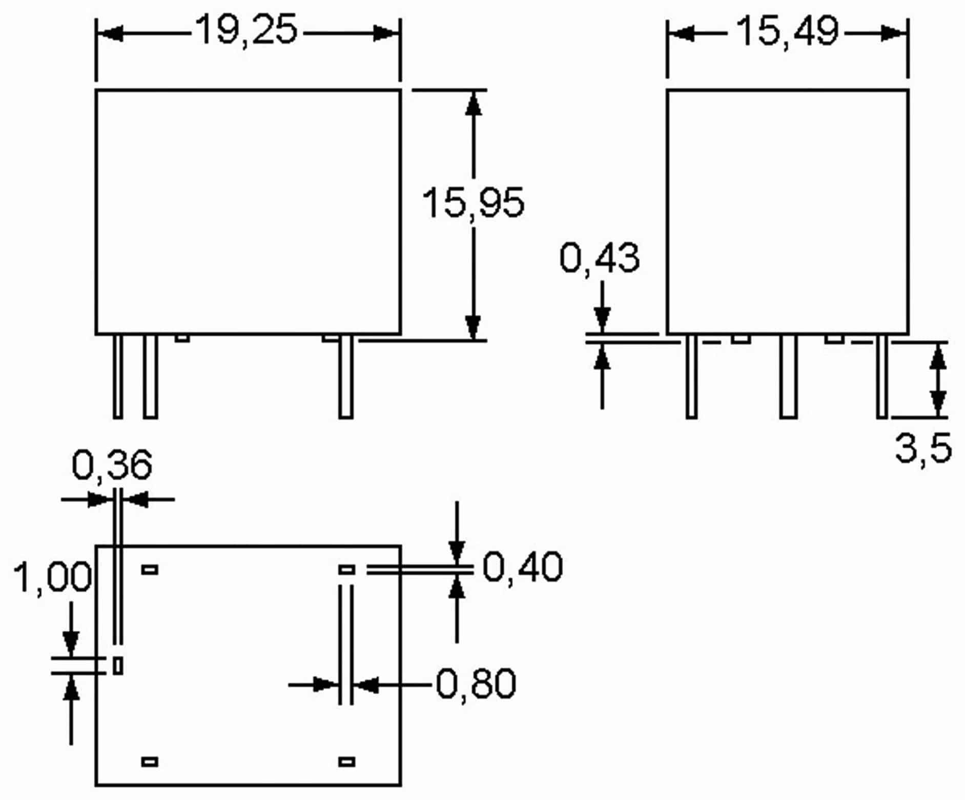 ZETTLER Relais AZ943-1CH-24DE, print, 24 V-, 10 A, 1xUM