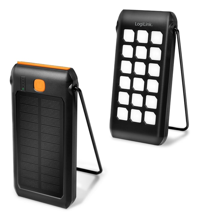 LOGILINK Powerbank PA0273, 10.000 mAh, Solar