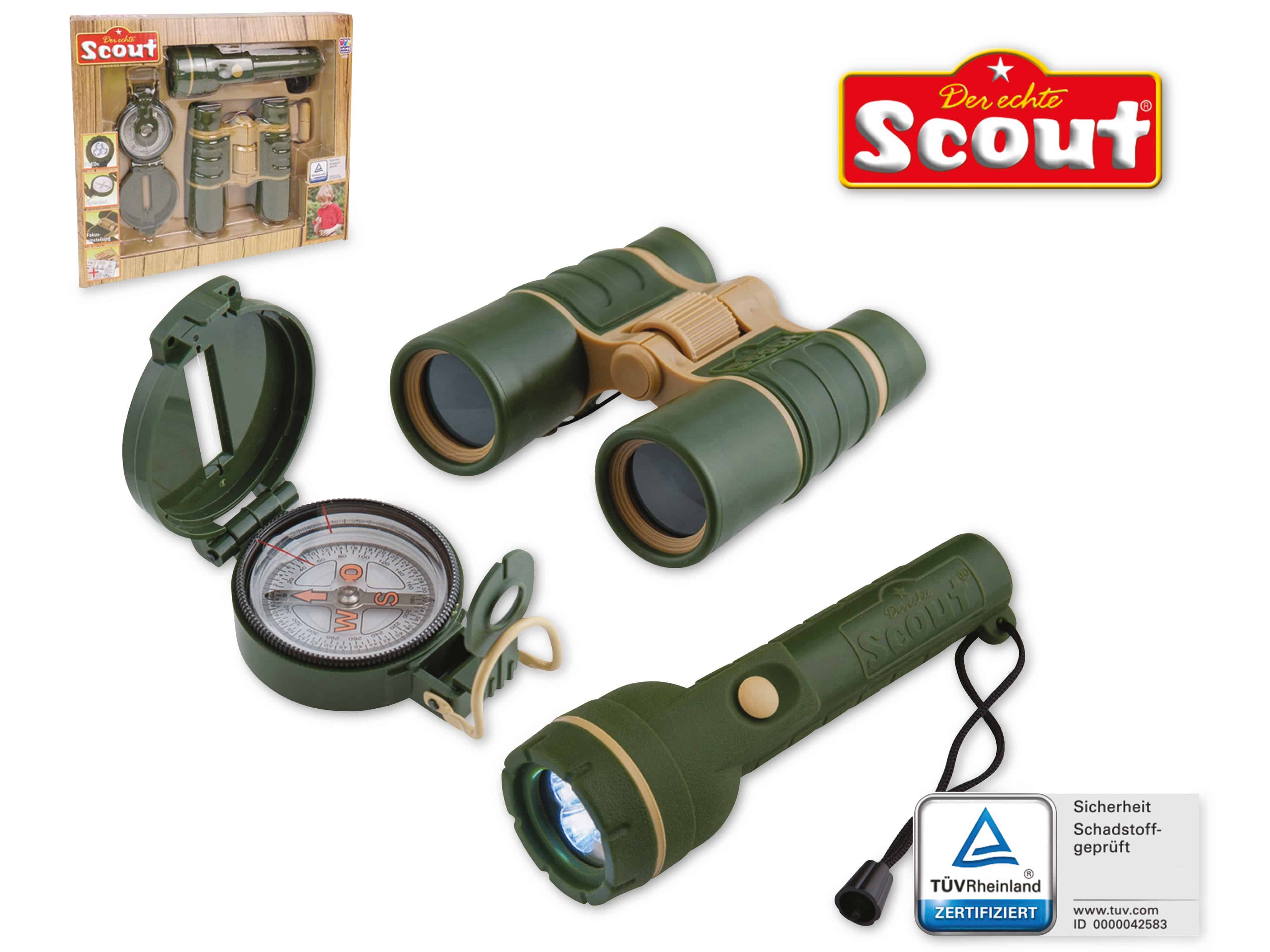 SCOUT Entdecker-SET 3-teilig, für Kinder, batteriebetrieben