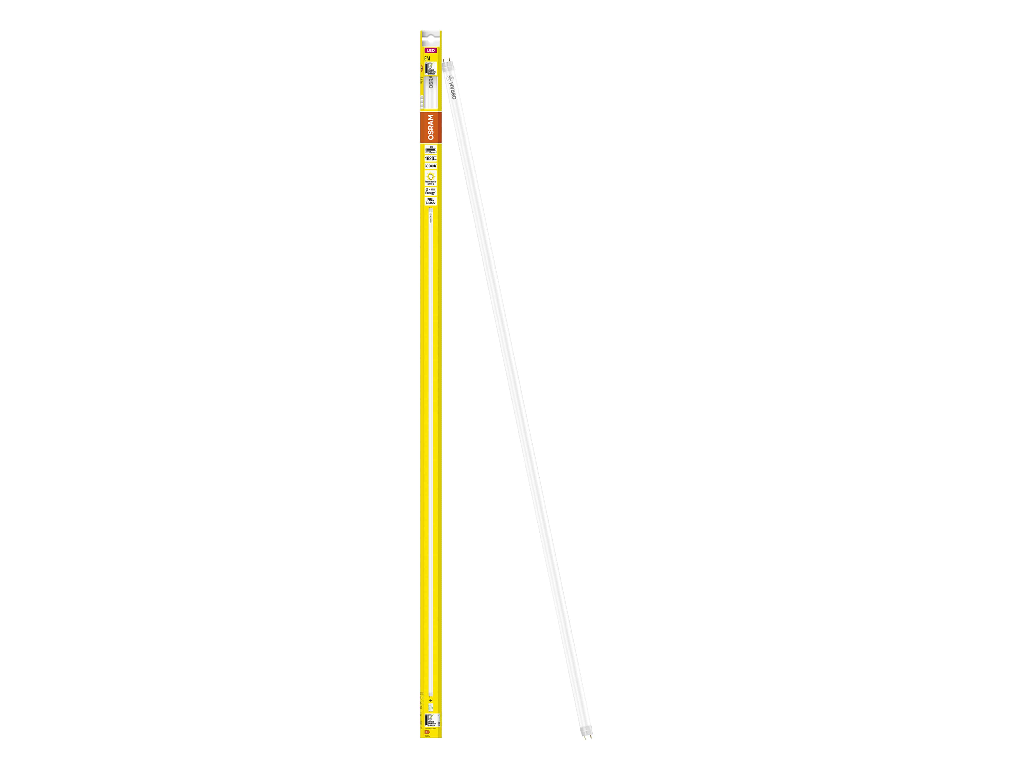 OSRAM LED-Röhre, T8, 1200mm, G13, EEK: F, 15W, 1620lm, 3000K