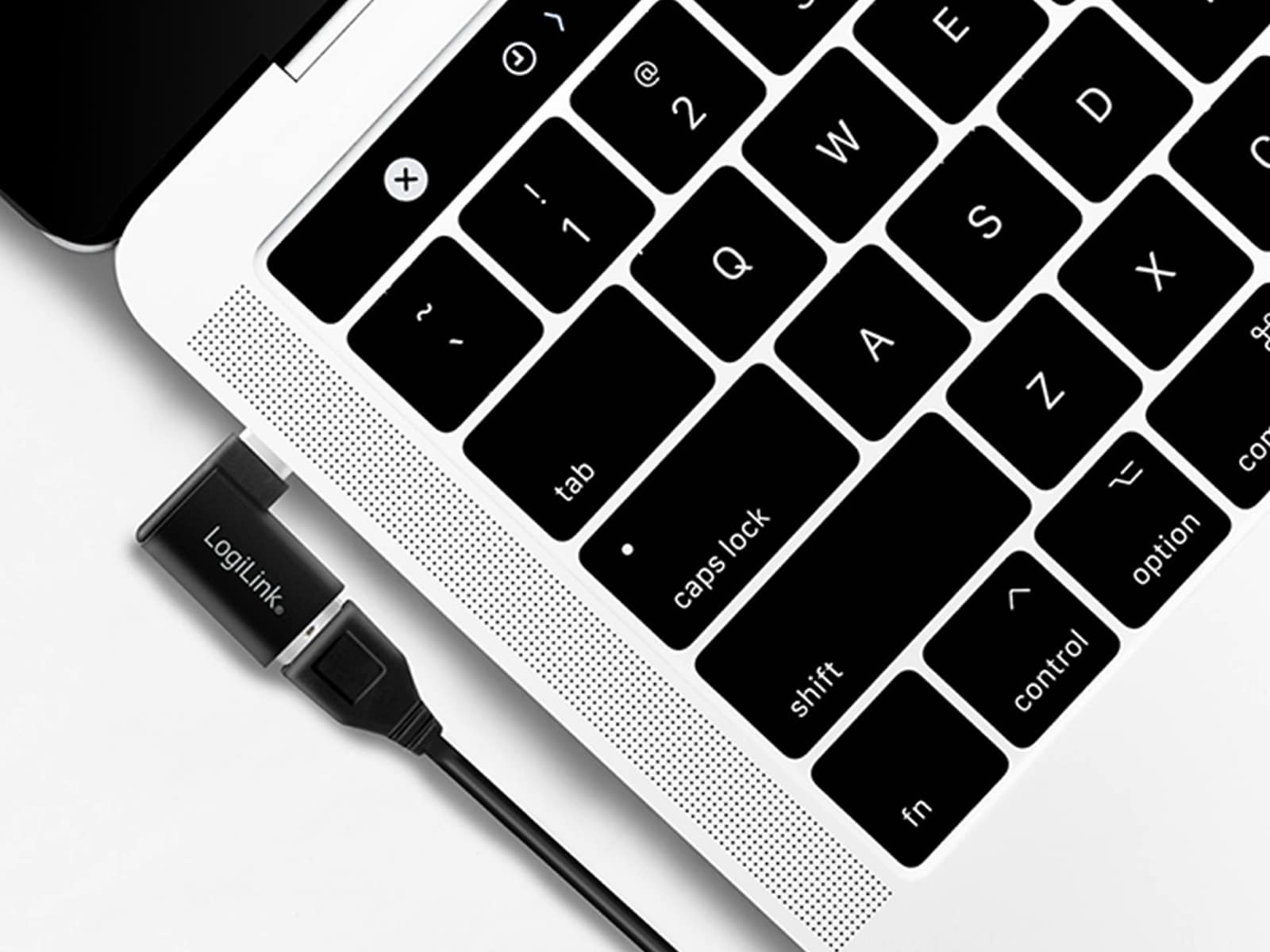 LOGILINK USB-Adapter AU0055, schwarz, USB-C auf USB-A, 90° gewinkelt