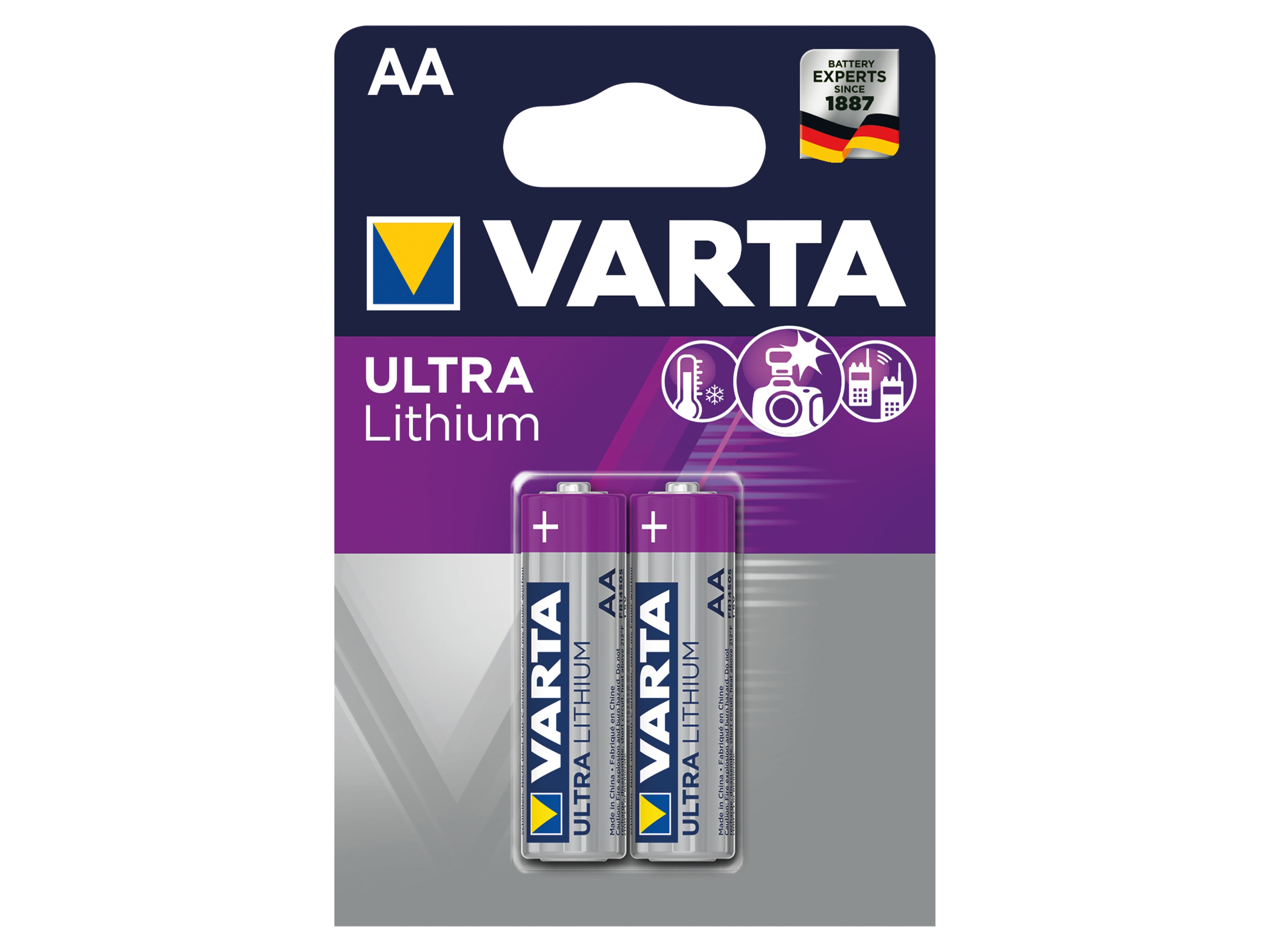 VARTA Mignon-Lithiumbatterie ULTRA, 2 Stück