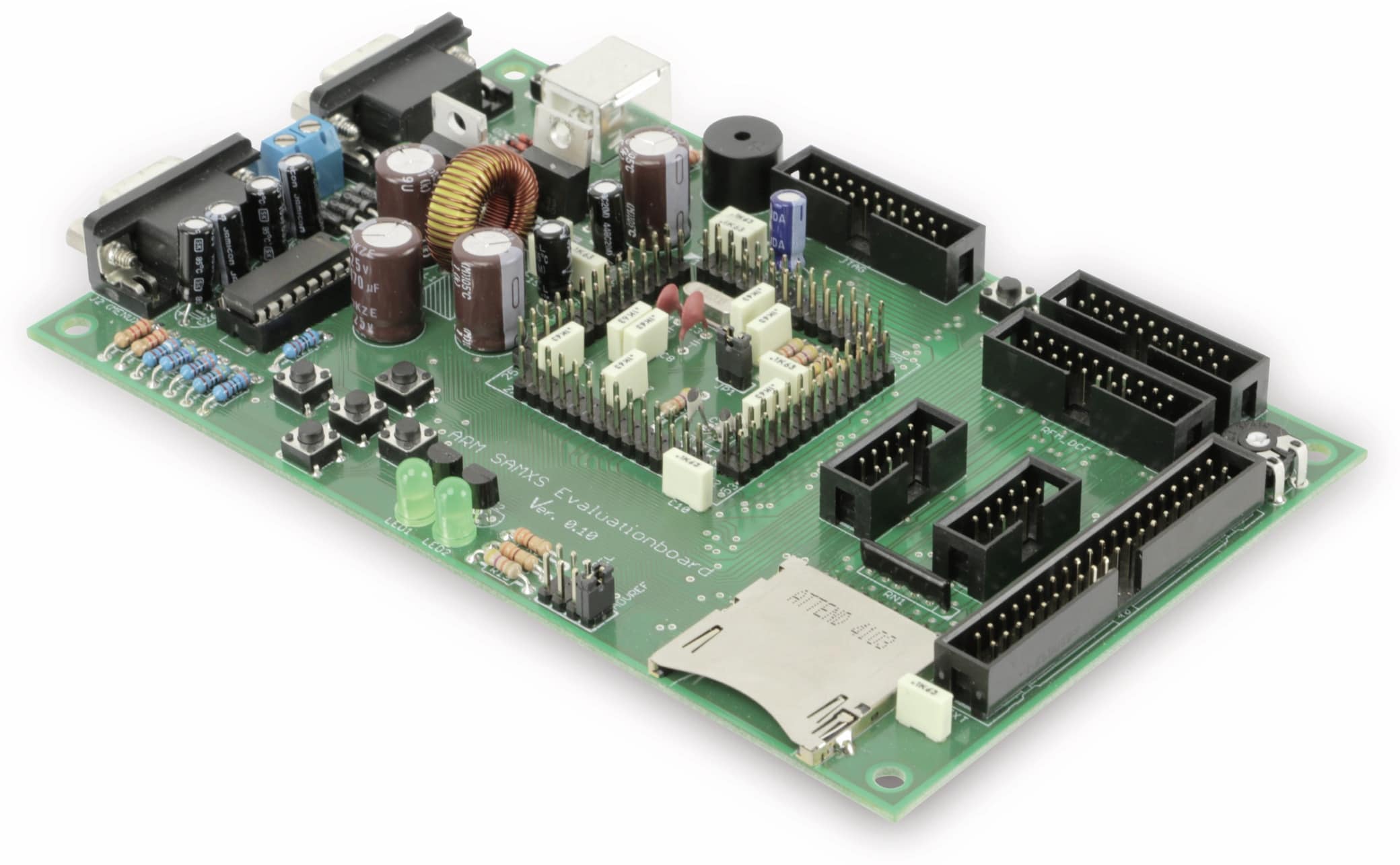 SAMxS Evaluationsboard, Fertigmodul mit Sockel