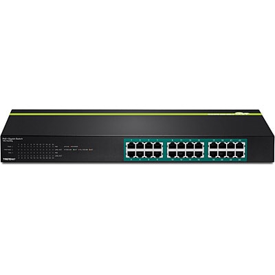 TRENDNET Switch 24 Port Gbit L2 PoE+ 370W Metall