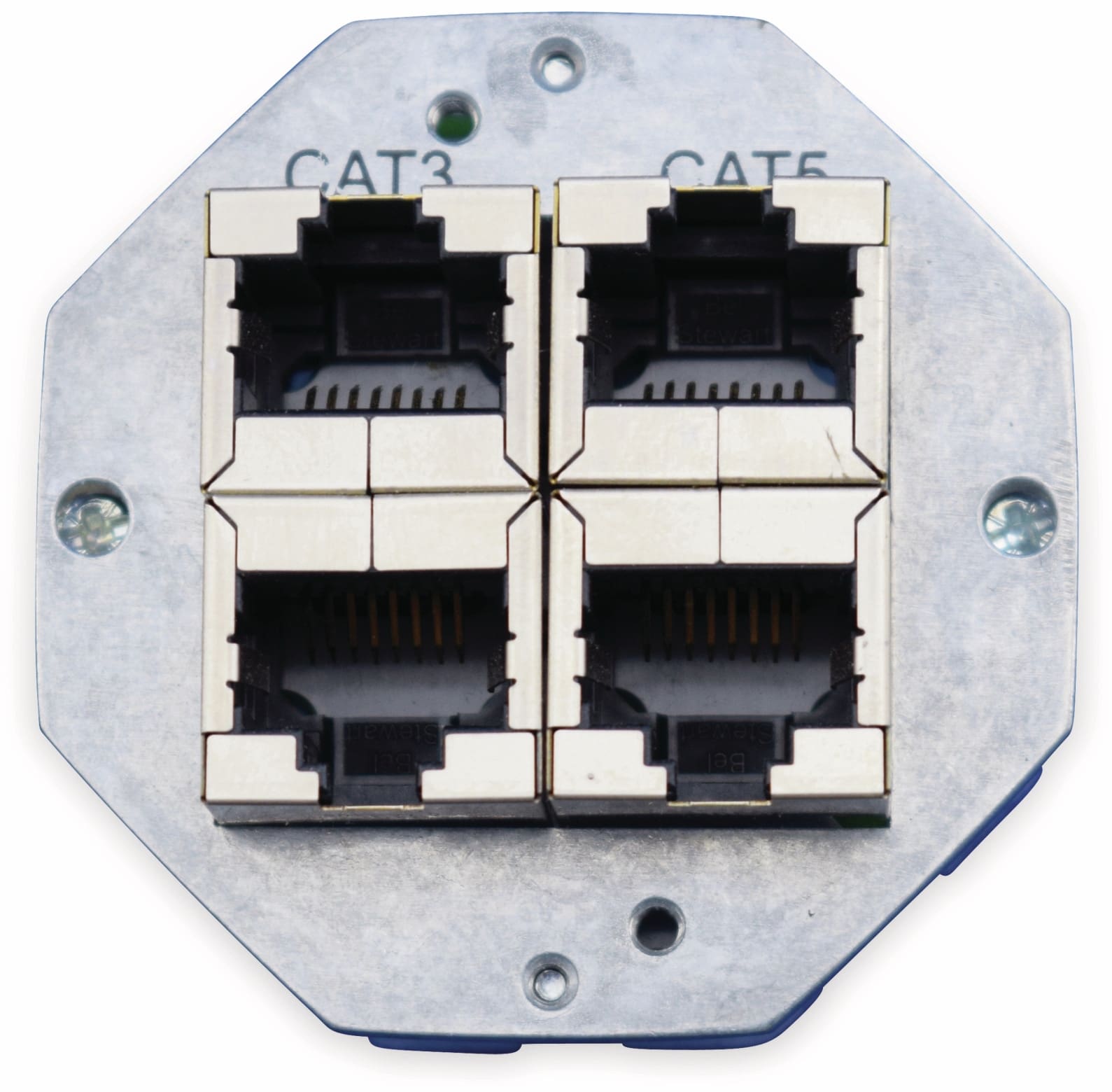 Einsatz für Datendose KOMOS 500, 2x CAT.5 8(8), 2x CAT.3 8(4)