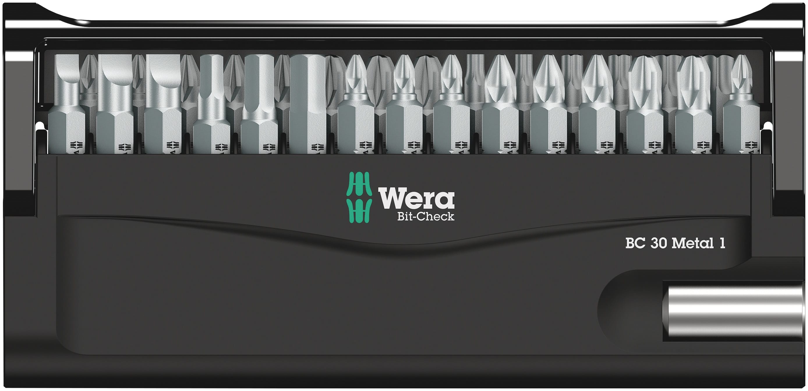 WERA Werkzeug-Set, Kraftform Kompakt 28 + Bit-Check 30 Metal 1, 36-teilig