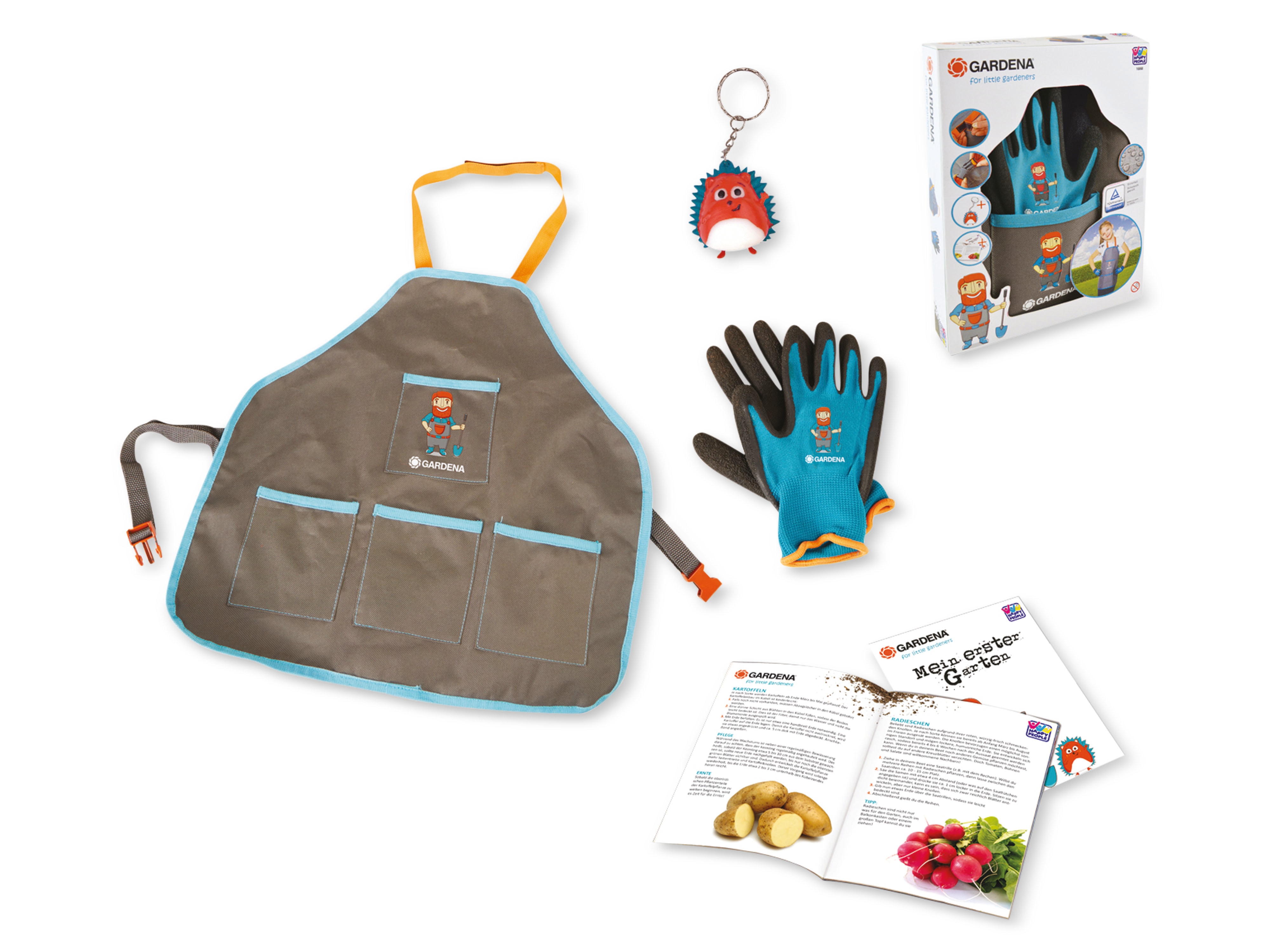 GARDENA FOR LITTLE GARDENERS Garten-Set, 4-teilig, für Kinder, wasser- und schmutzabweisend