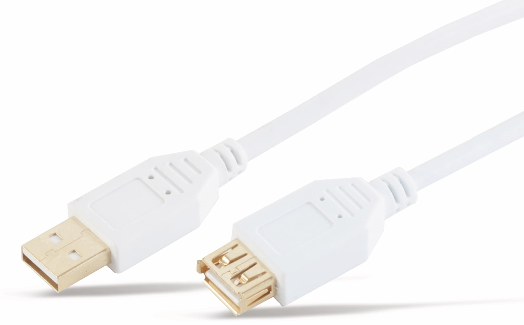 S-IMPULS USB2.0-Verlängerungskabel, A/A, 5 m, vergoldet