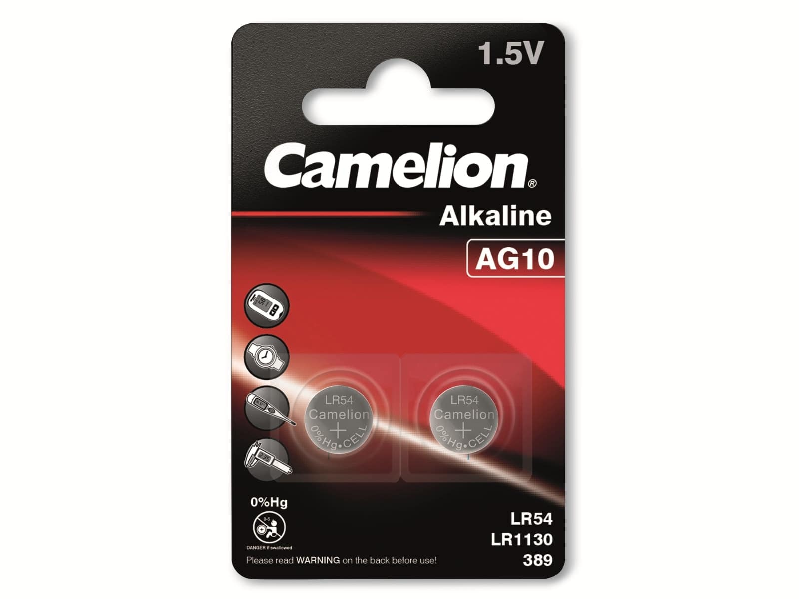 CAMELION Knopfzelle AG10, 2 St.