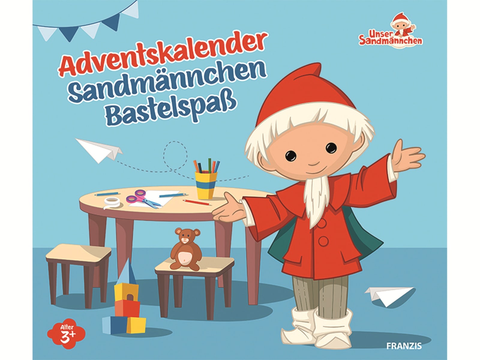 FRANZIS Adventskalender, 67360, Adventskalender Sandmännchen Bastelspaß