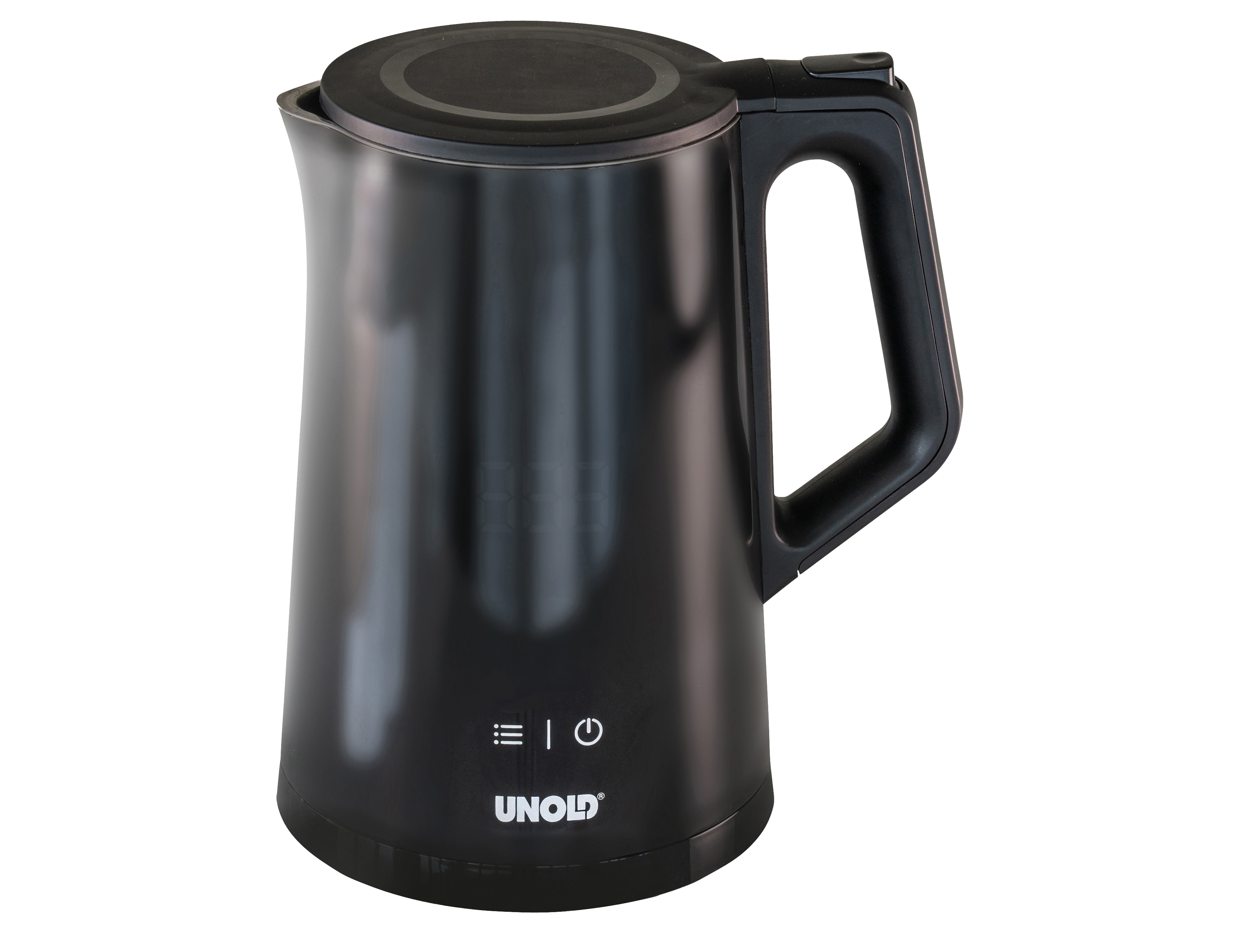 UNOLD Wasserkocher 18415 1,5 L, 1800 W, Digital, edelstahl, schwarz