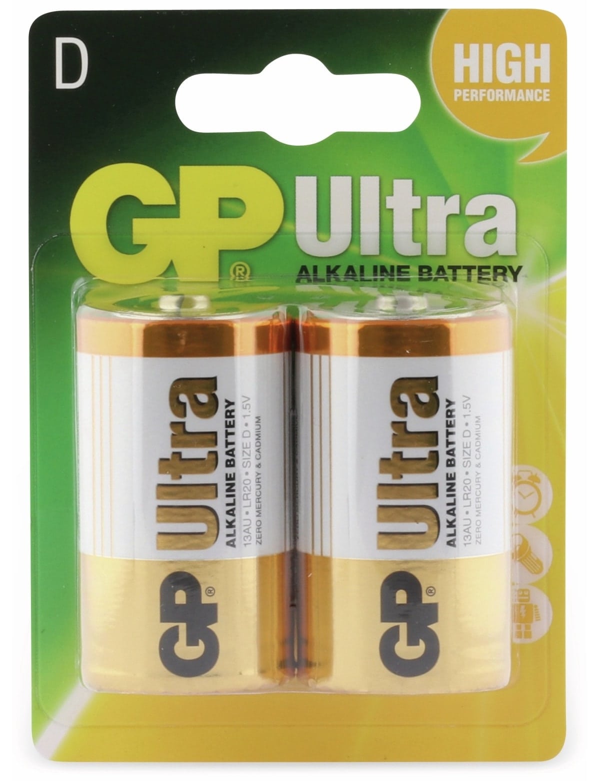 GP Mono-Batterien ULTRA ALKALINE, 2 Stück