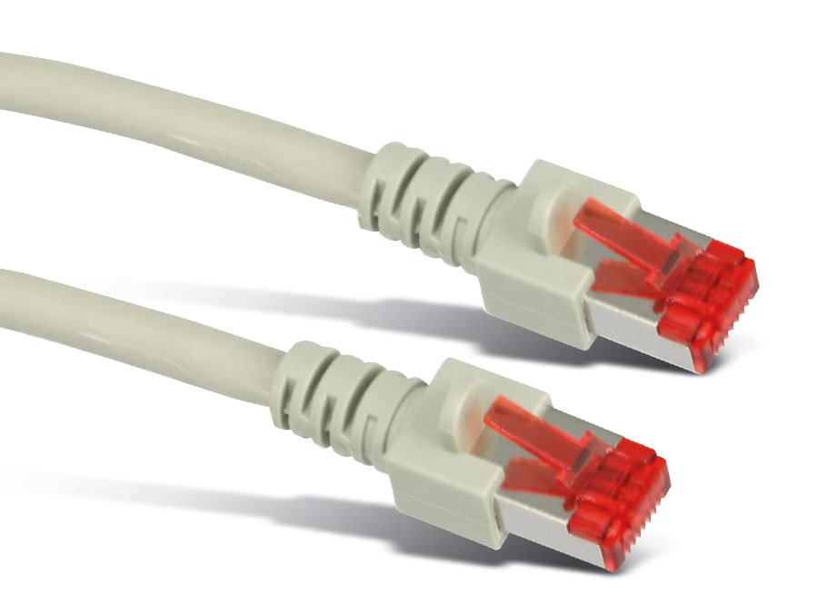 S-IMPULS Netzwerkpatchkabel, CAT.6 , RJ45, 1:1, 0,5 m, grau