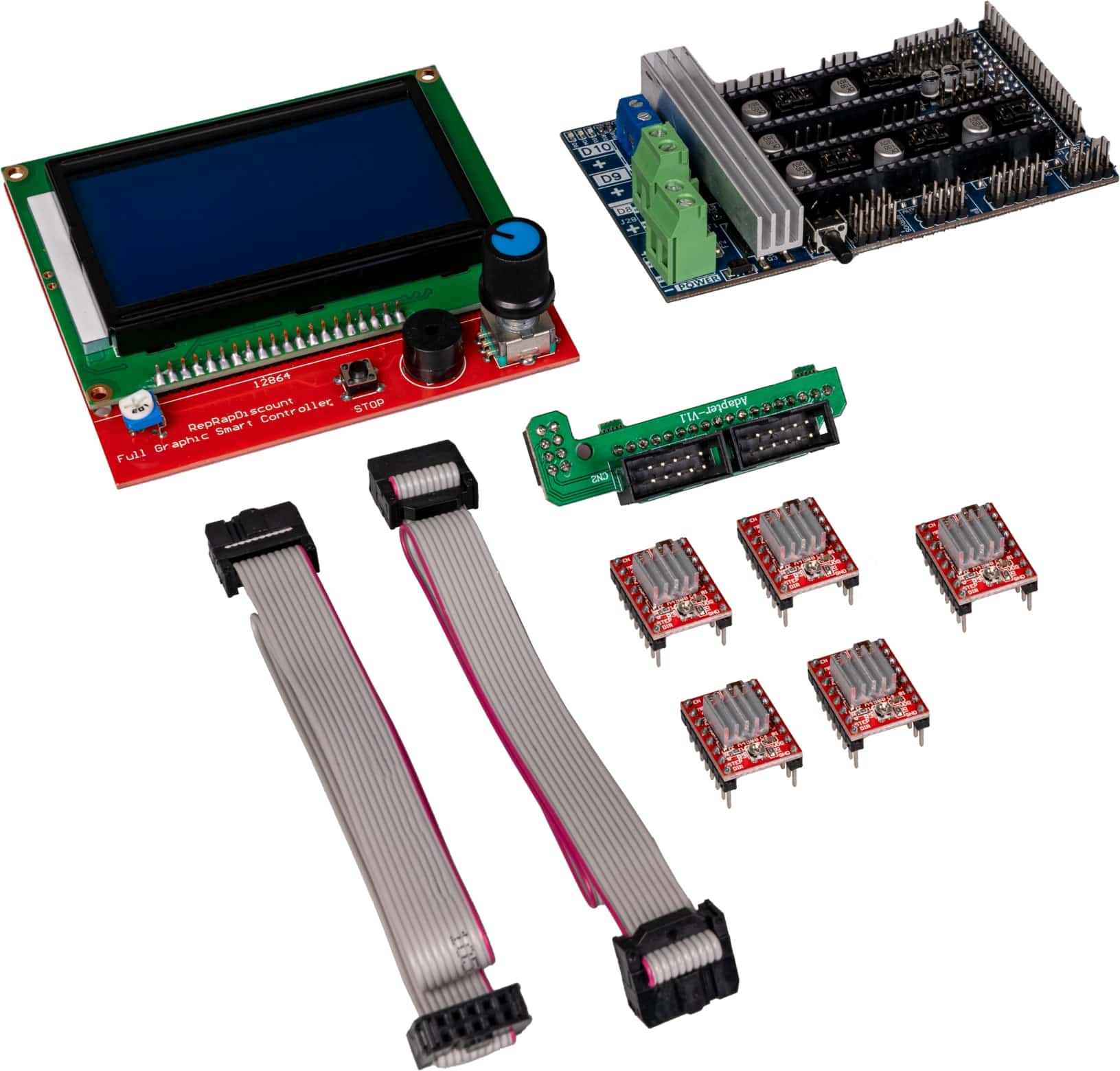 JOY-IT Motortreiber, ARD-RAMPS-Kit1.6, RAMPS1.6 Kit, 5 Stück A4988 Motortreiber mit Kühlkörpern