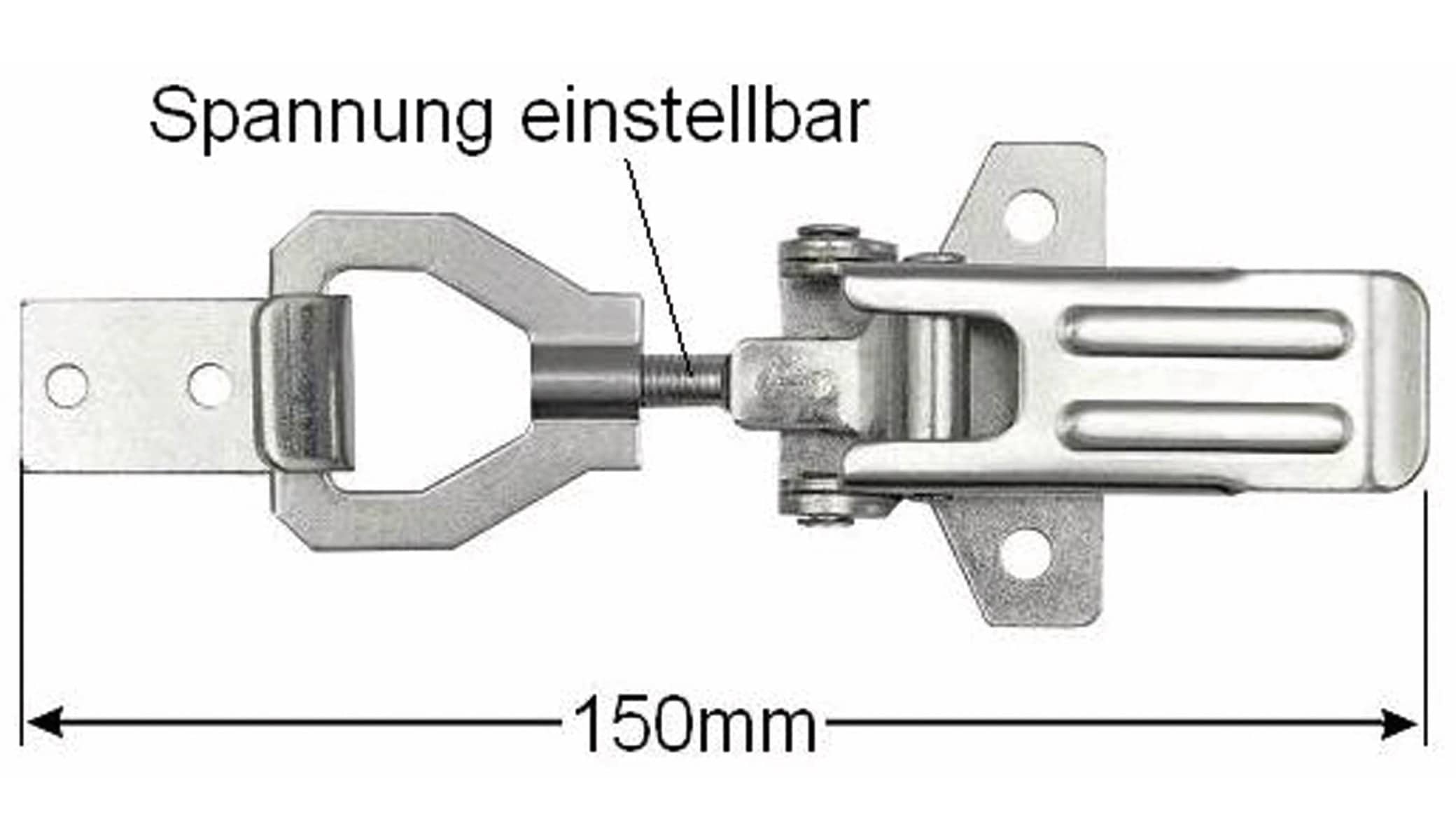 Spannverschluss, einstellbar