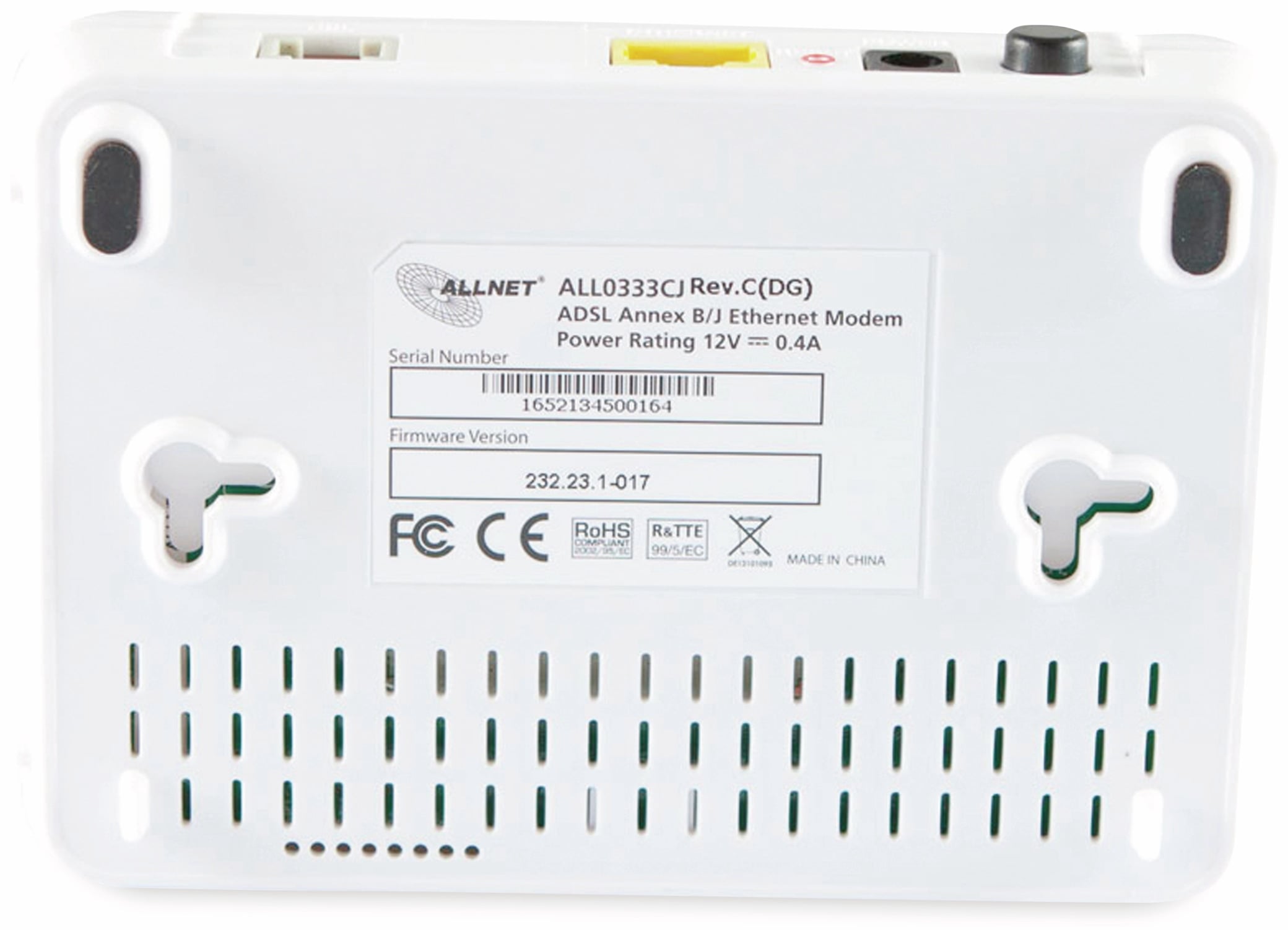 ALLNET ISP Bridge Modem ALL0333CJ, ADSL/ADSL2+