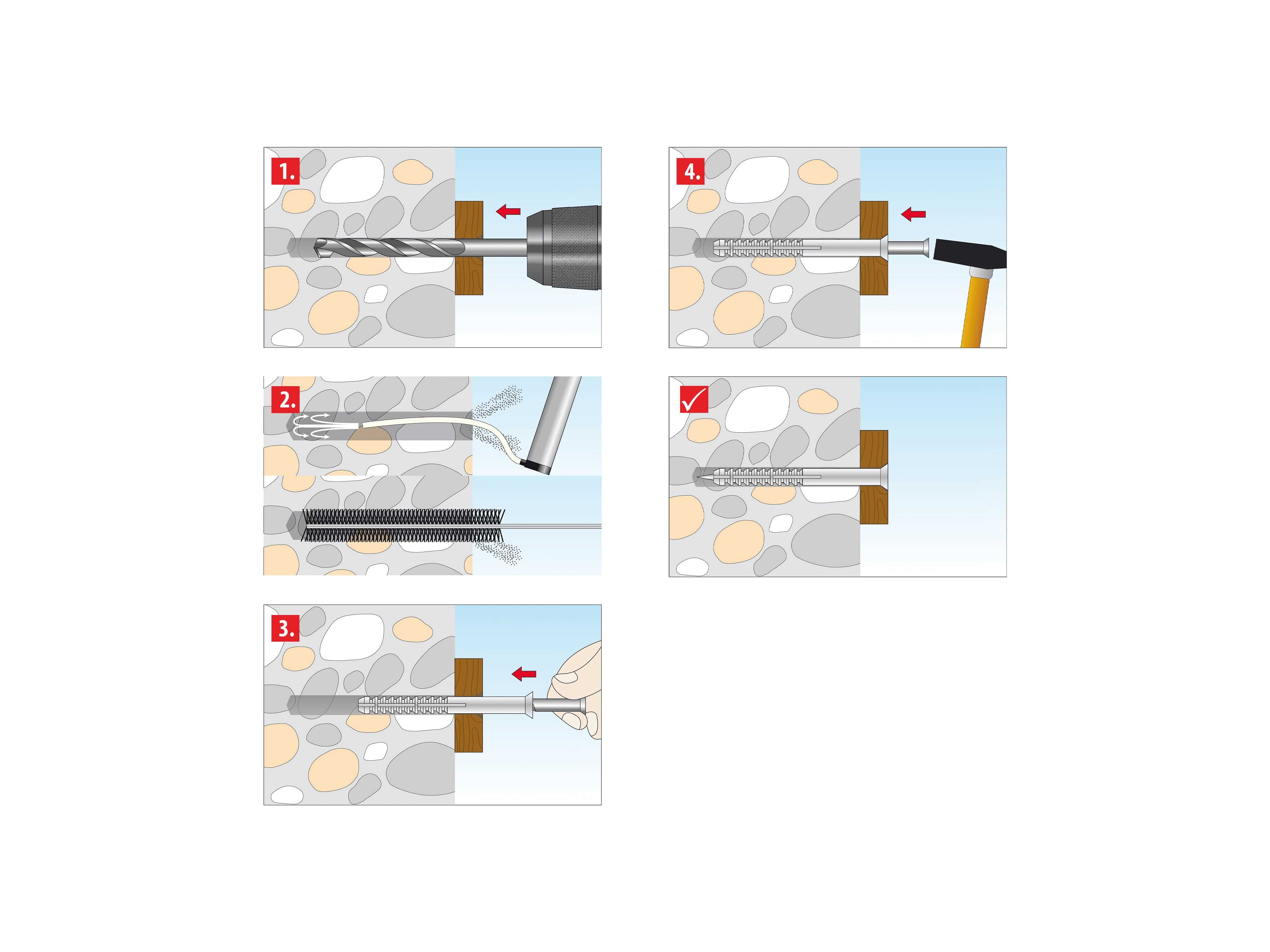 TOX Nageldübel Attack, 6x60 mm, 50 Stück