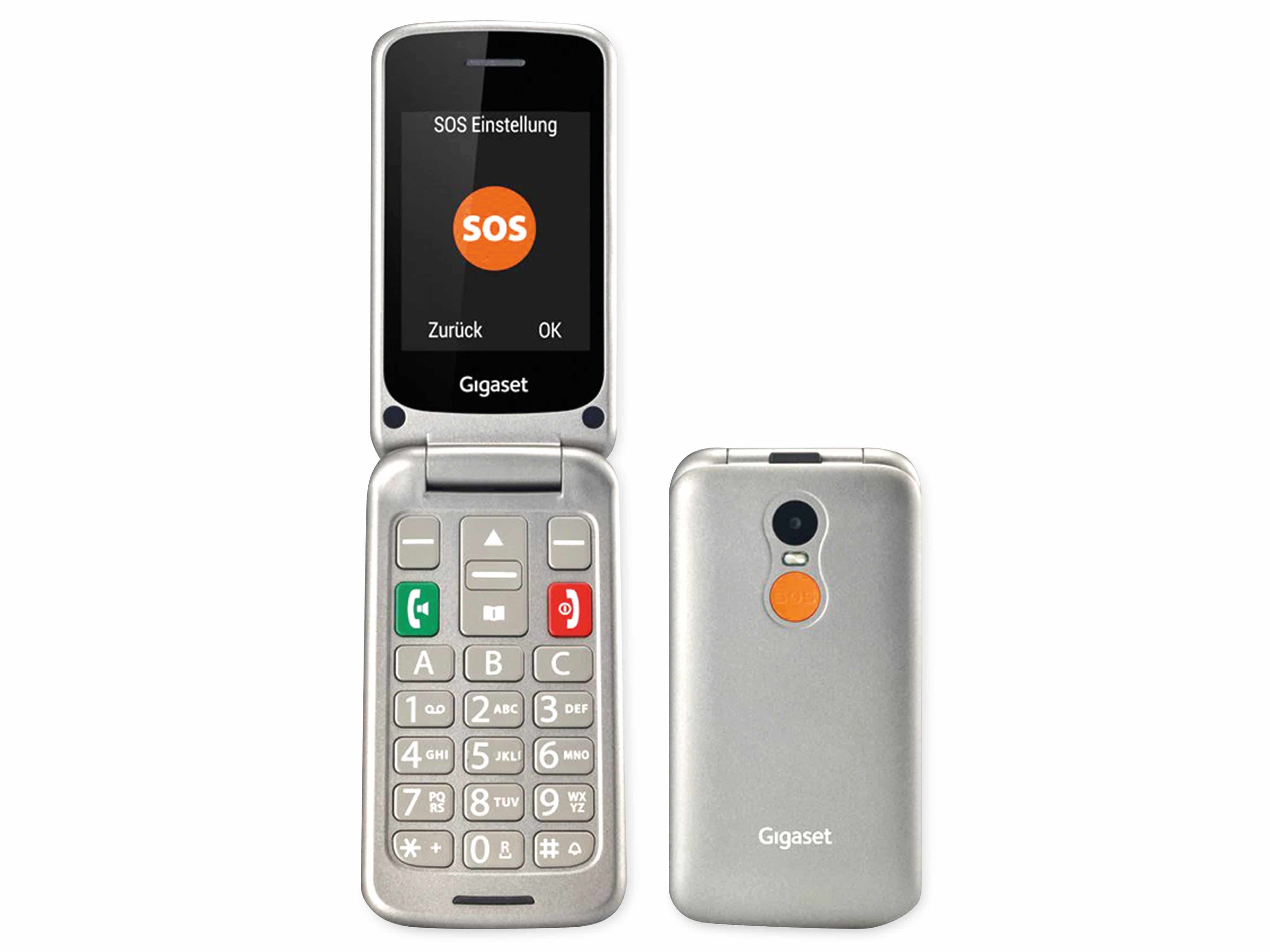 GIGASET Handy GL590, Dual-SIM, titan-silber