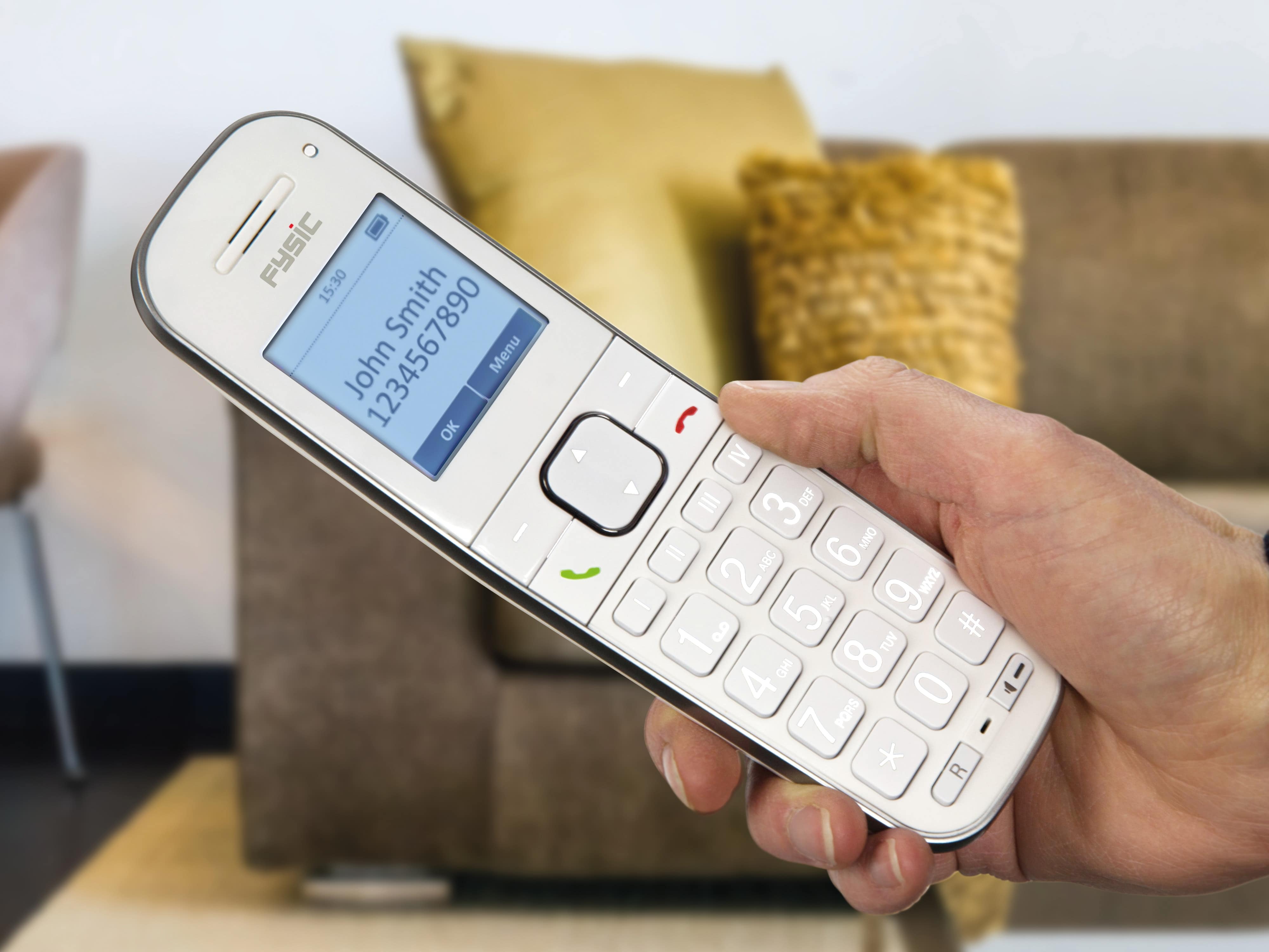 FYSIC DECT-Telefon FX-9000, weiß