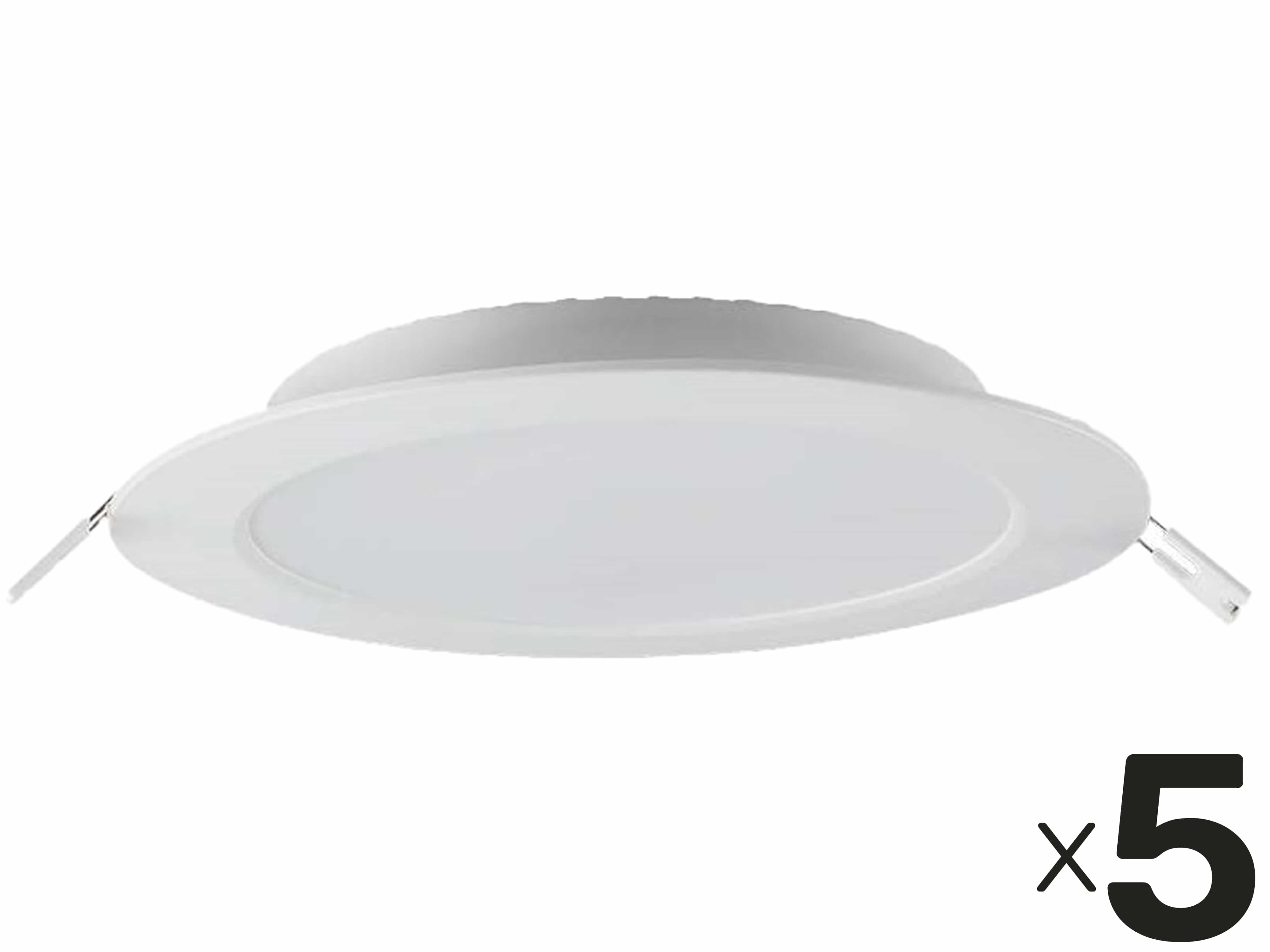 V-TAC LED-Einbauleuchte VT-61006, EEK: E, 6 W, 660 lm, 4000 K, 5 Stück