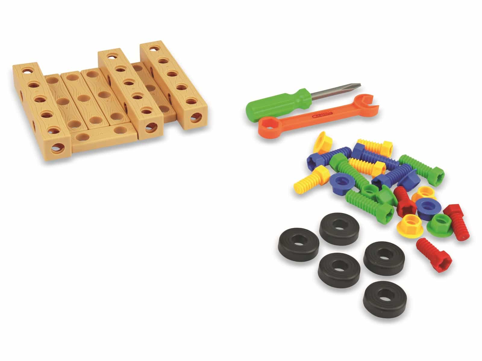 EDDY TOYS Baukasten Baustellen-Set 2, 1:32, 36-teilig