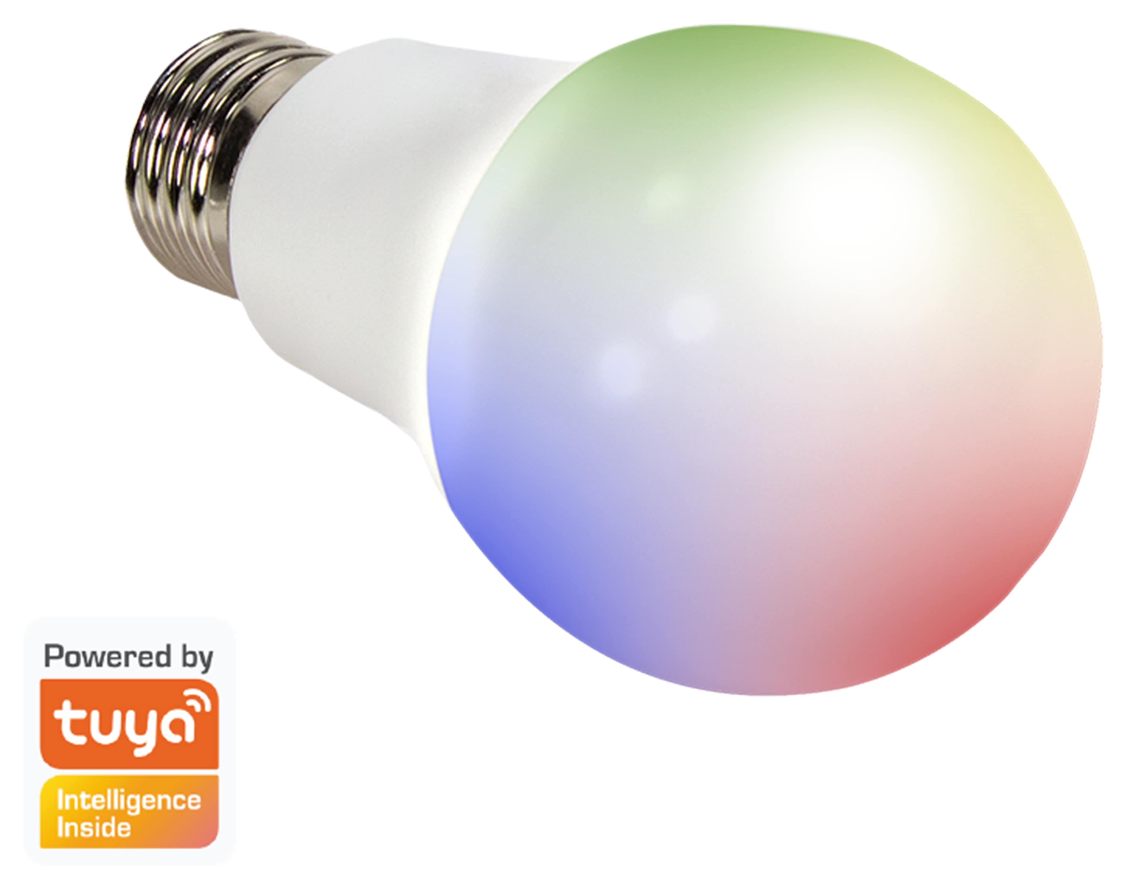 LOGILINK Wi-Fi Smart LED-Glühbirne SH0121, E27, 8 W, 700 lm, WW, KW + RGB