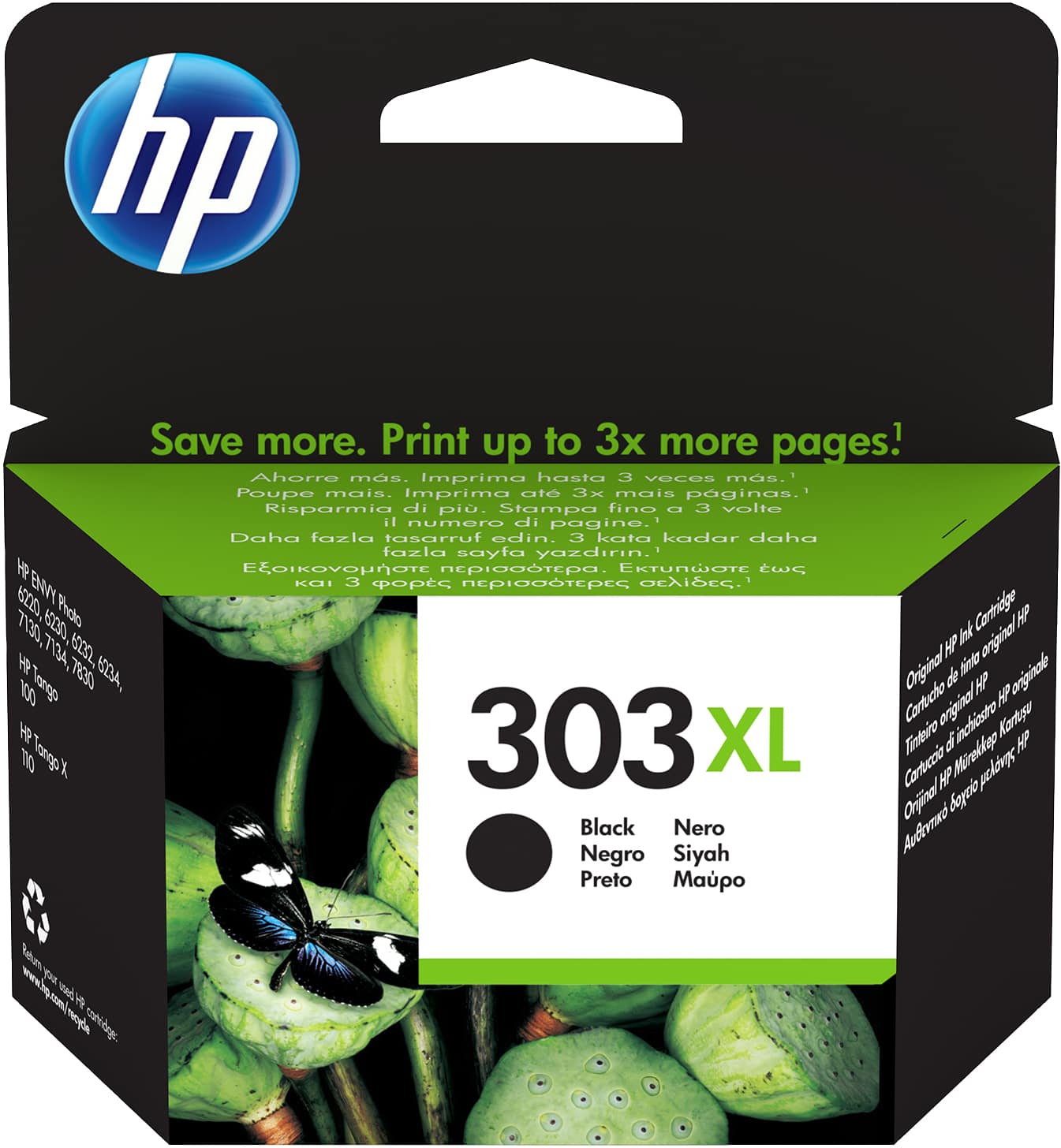 HP Tintenpatrone 303XL, Black