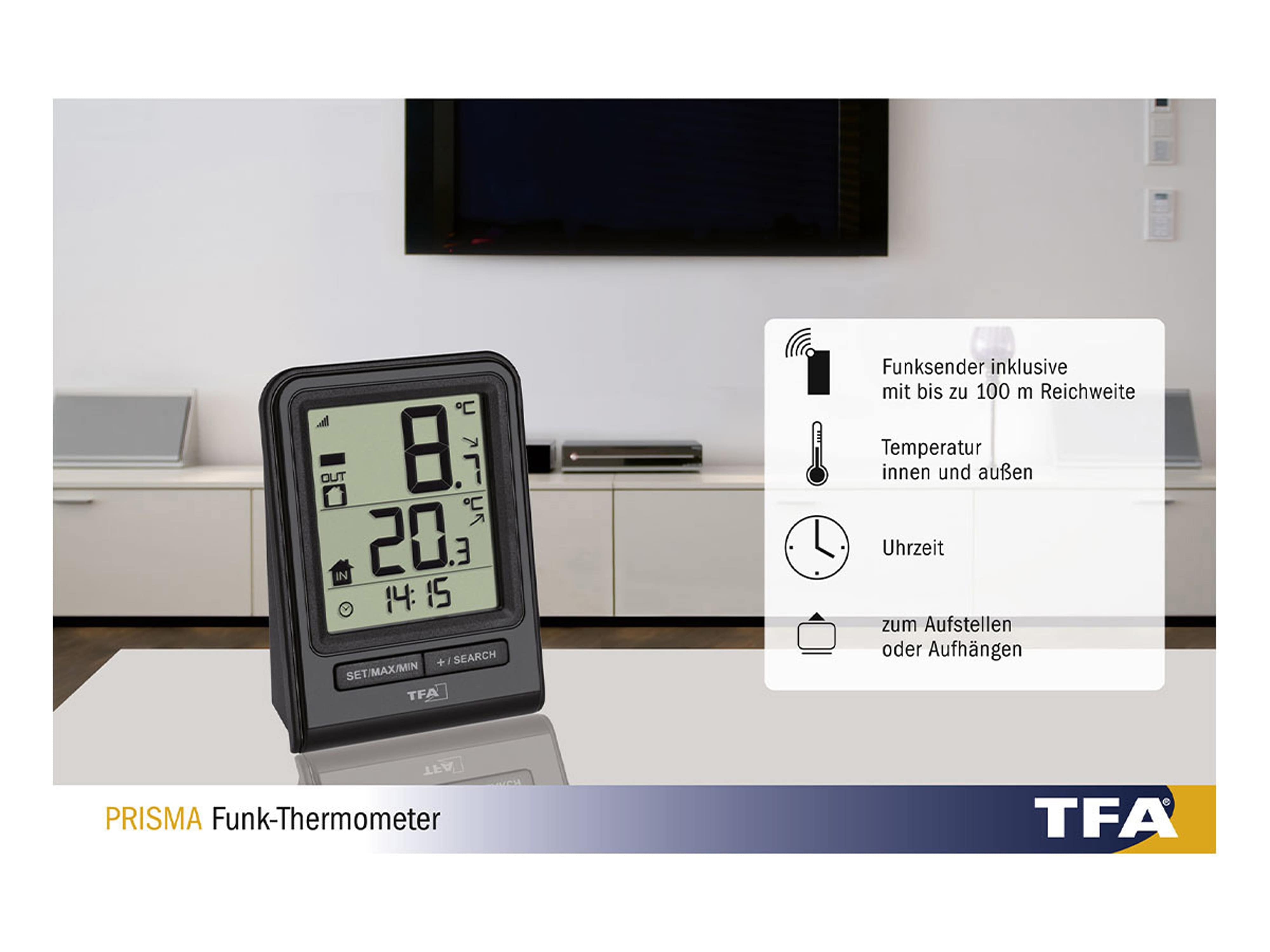 TFA Funk-Thermometer Prisma 30.3063.01