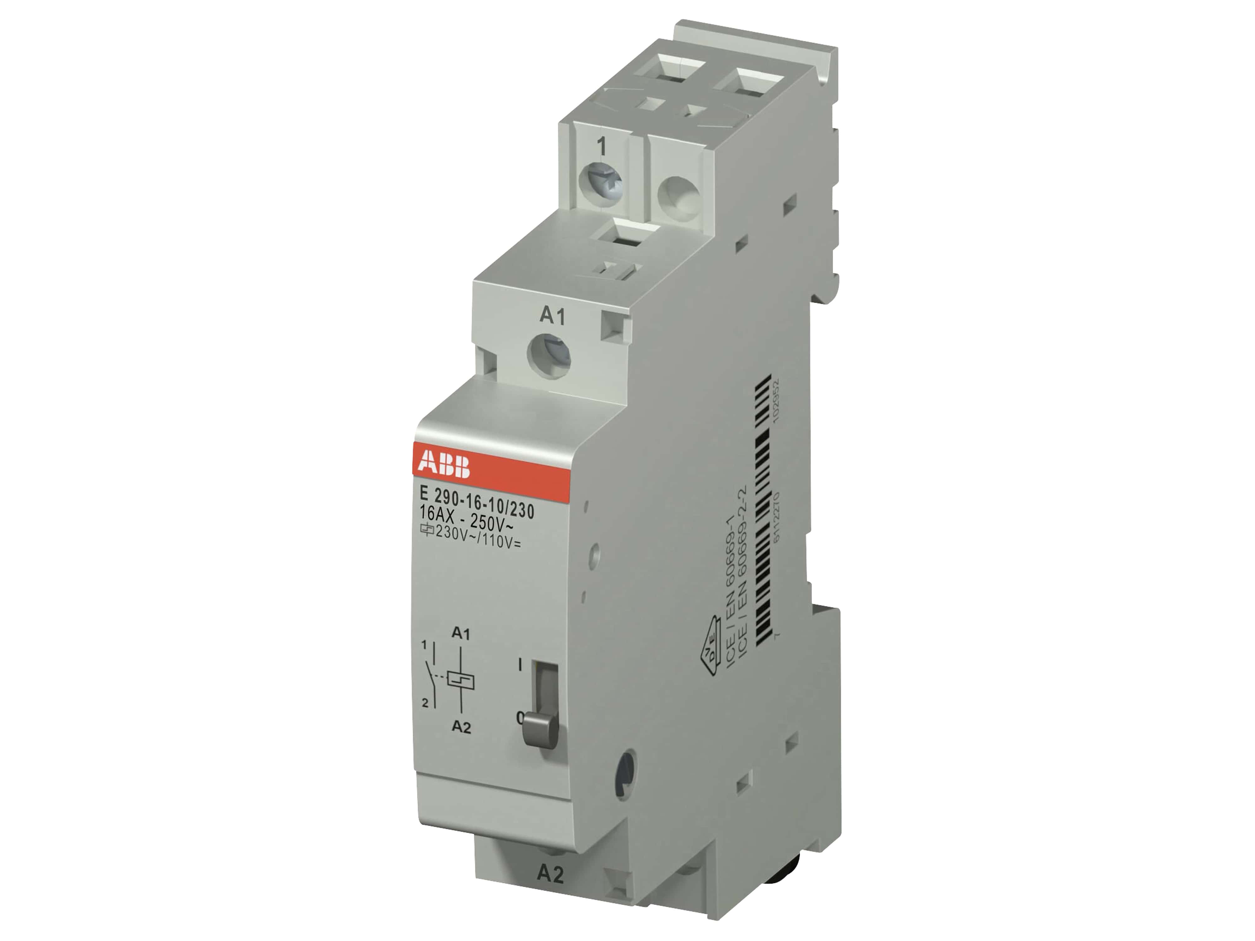 ABB Stromstoß-Schalter E290-16-10, Spule 230 V~ / 110 V-, 16 A, 1 NO