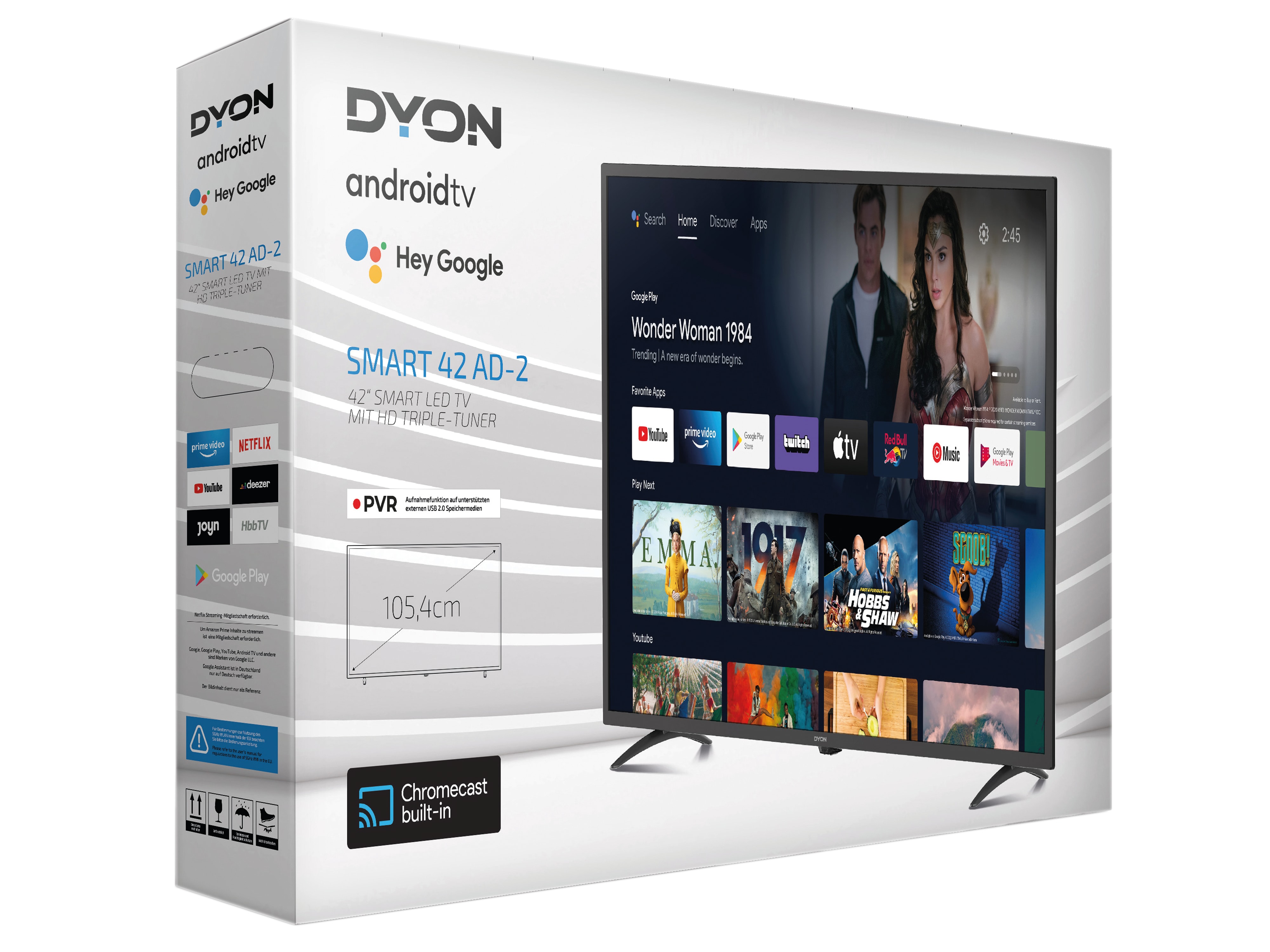 DYON LED-TV Smart 42 AD-2 105 cm (42"), EEK G, FullHD