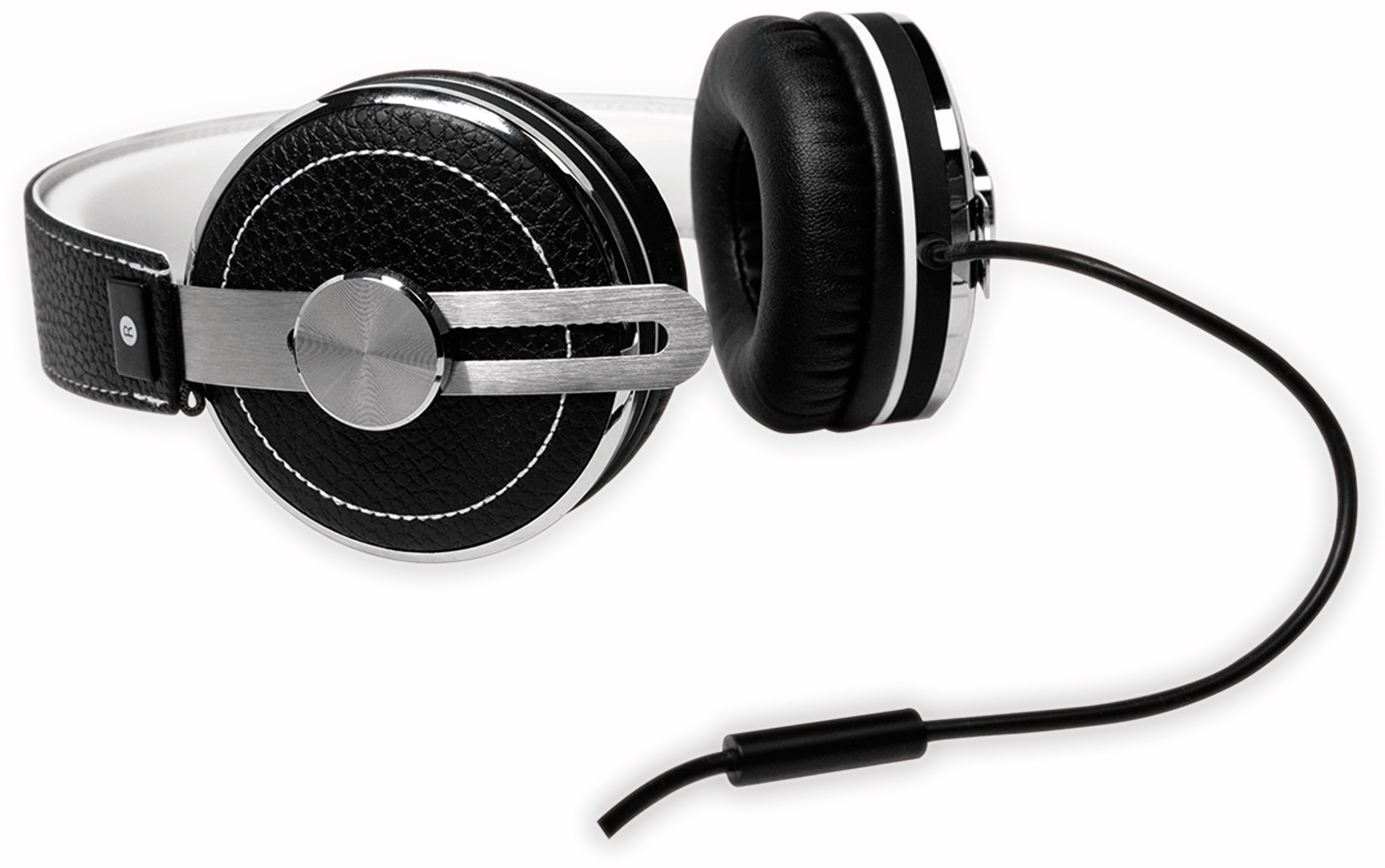 TYPHOON Over-Ear Kopfhörer RockStar TM033, schwarz/weiß