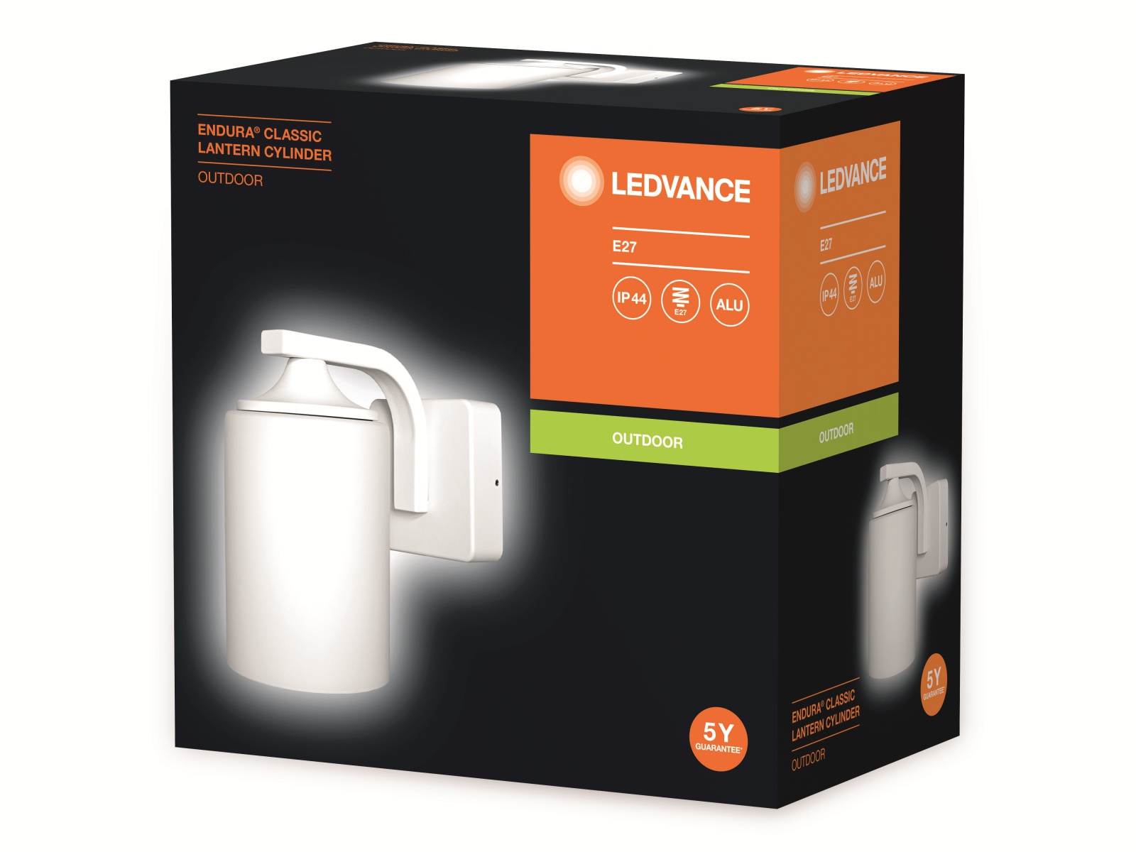 LEDVANCE LED-Außenwandleuchte Endura Classic Lantern Cylinder, weiß