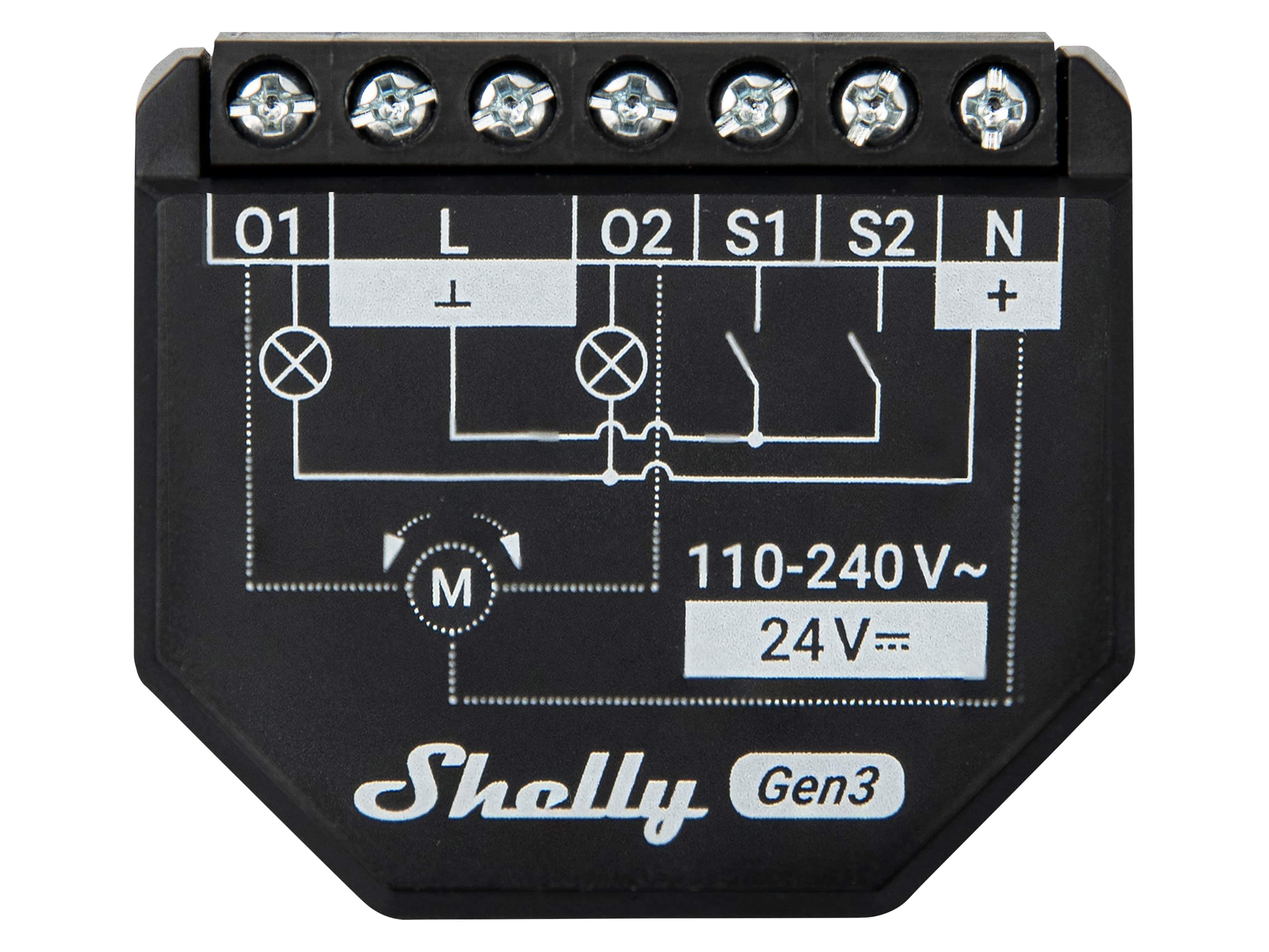 SHELLY WLAN-Schaltaktor 2PM Gen3, 2 Kanal, Bluetooth