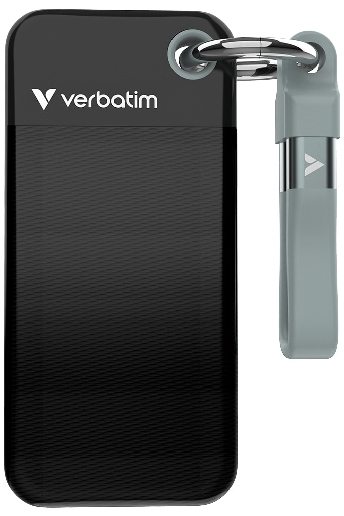 VERBATIM Externe SSD Pocket 2TB schwarz-grau