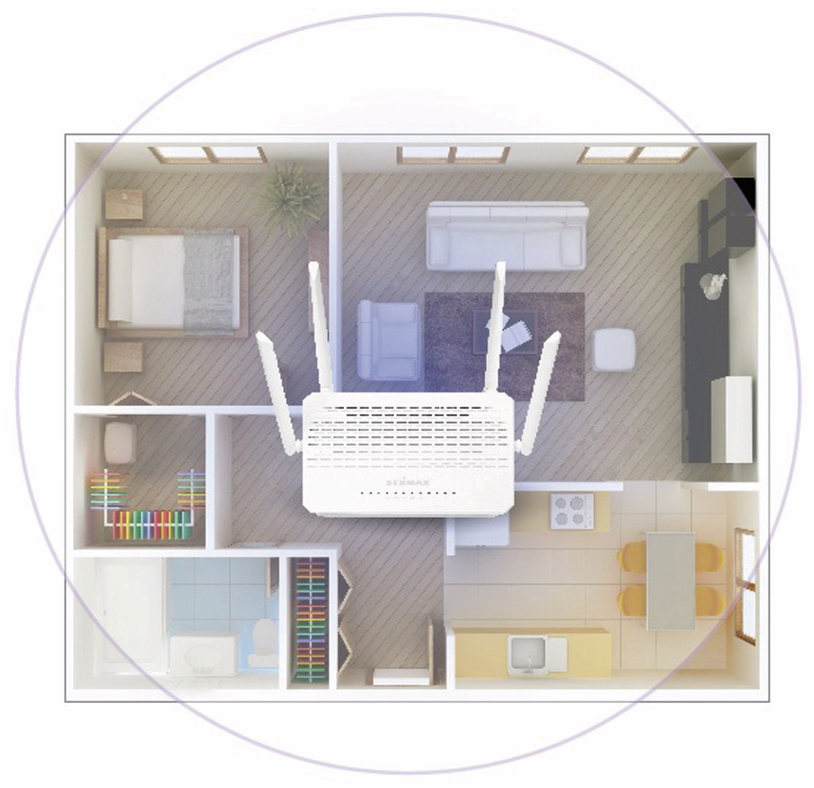 EDIMAX WLAN-Router BR-6478AC V3, AC1200, Dual-Band