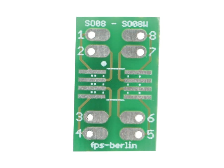 IC-Adapterplatine, SO8/SO8W, Labor-Steckboard optimiert