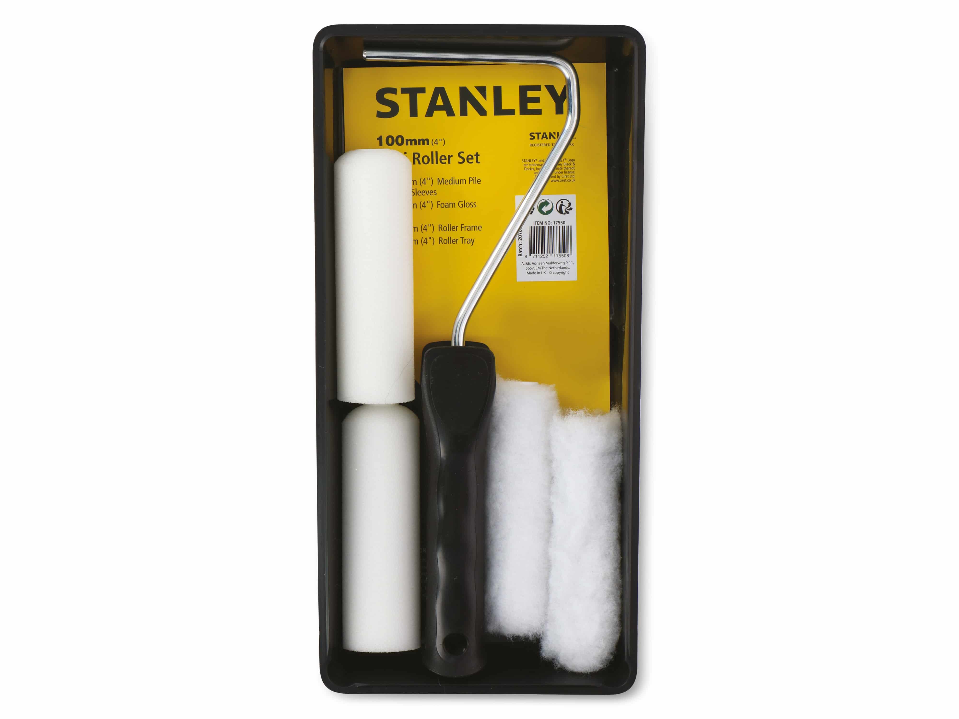 STANLEY Maler-Roller-Set 2x 100 mm