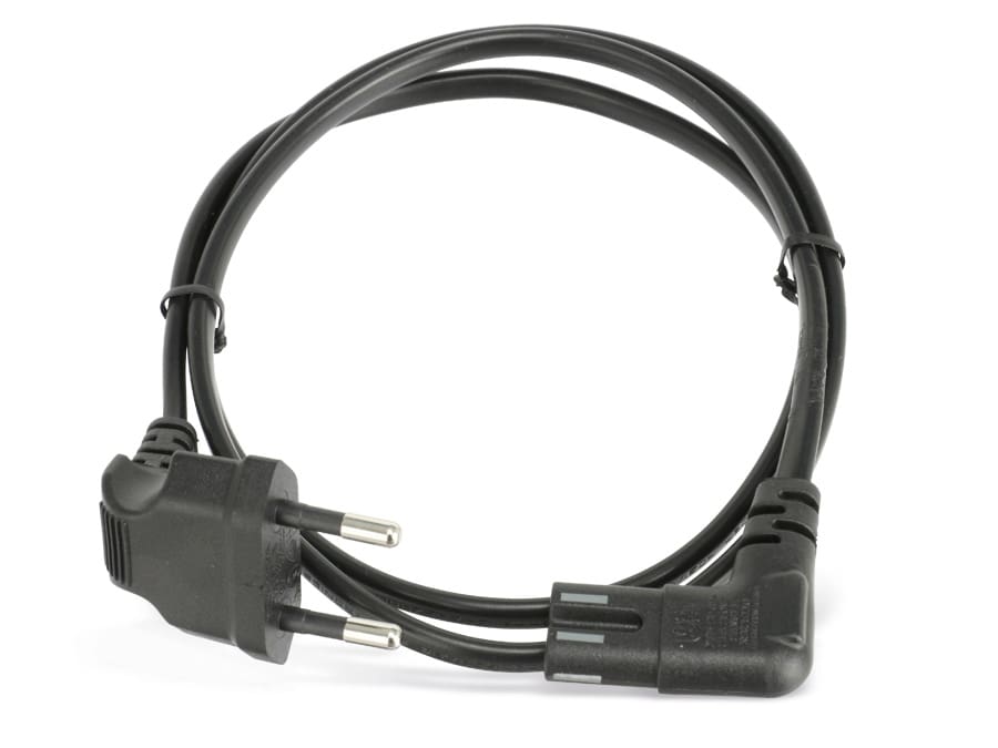 S-IMPULS Euro-Netzkabel, schwarz, 1,5 m